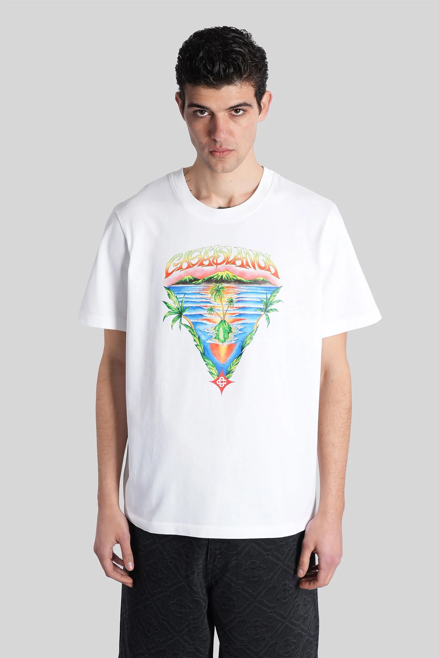 T-Shirt in white cotton