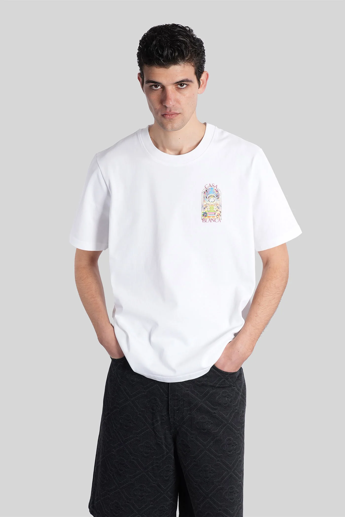 T-Shirt in white cotton - Image 3