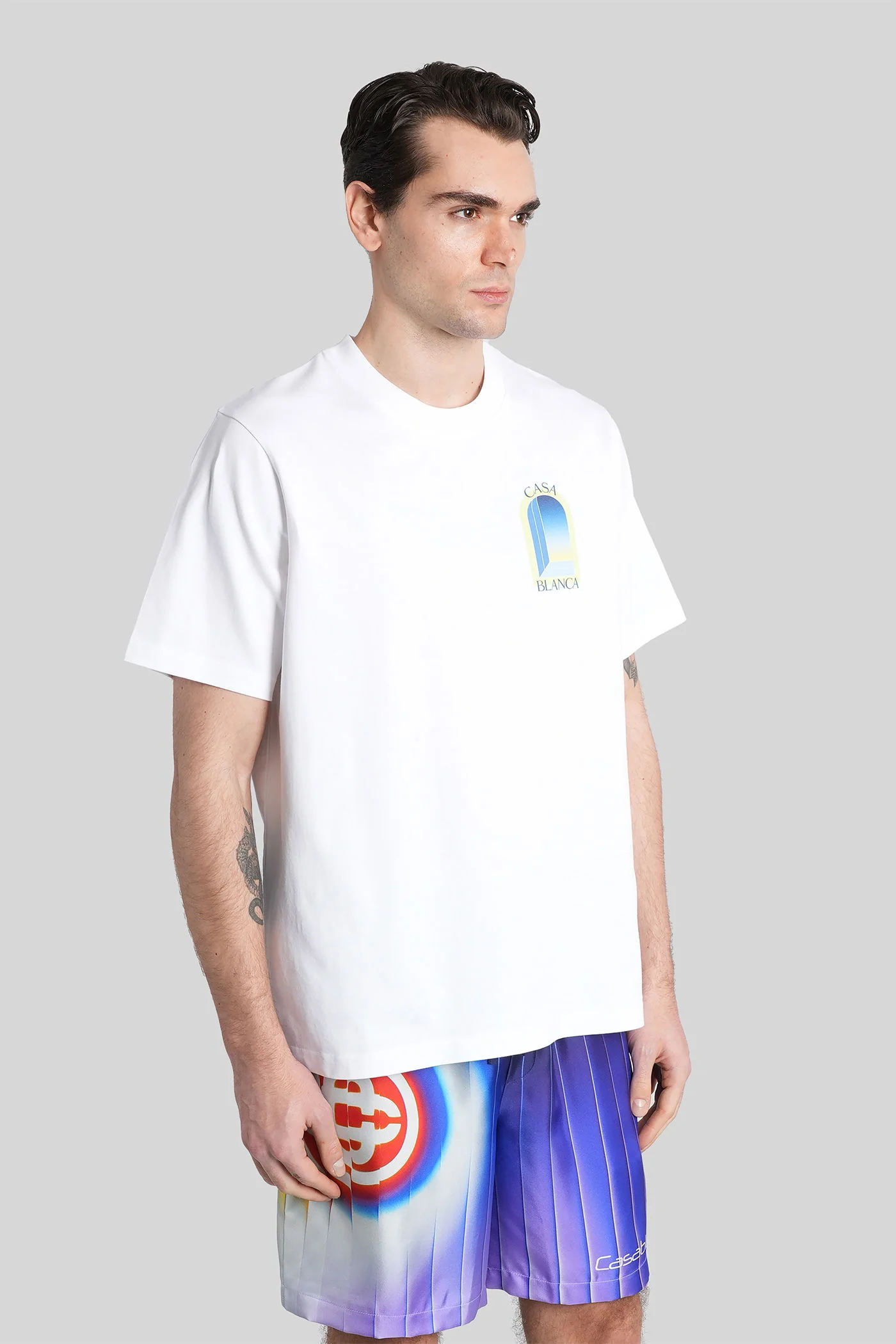 T-Shirt in white cotton - Image 4