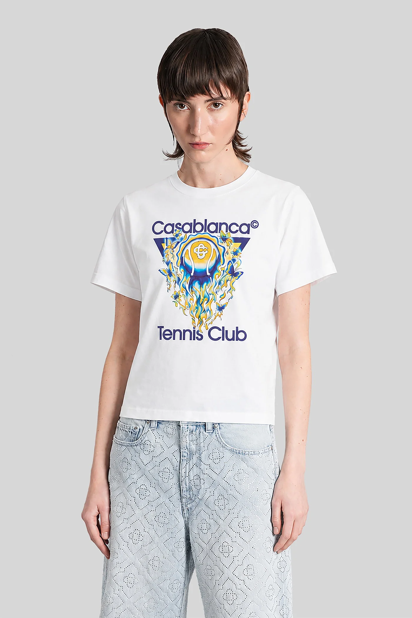 T-Shirt in white cotton