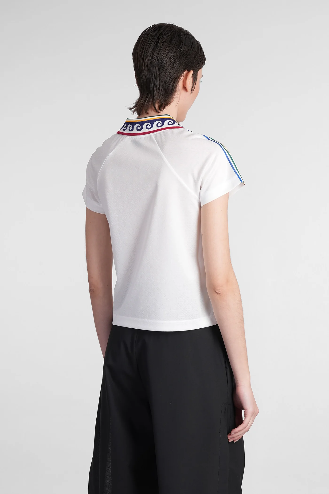 T-Shirt in white polyester - Image 3