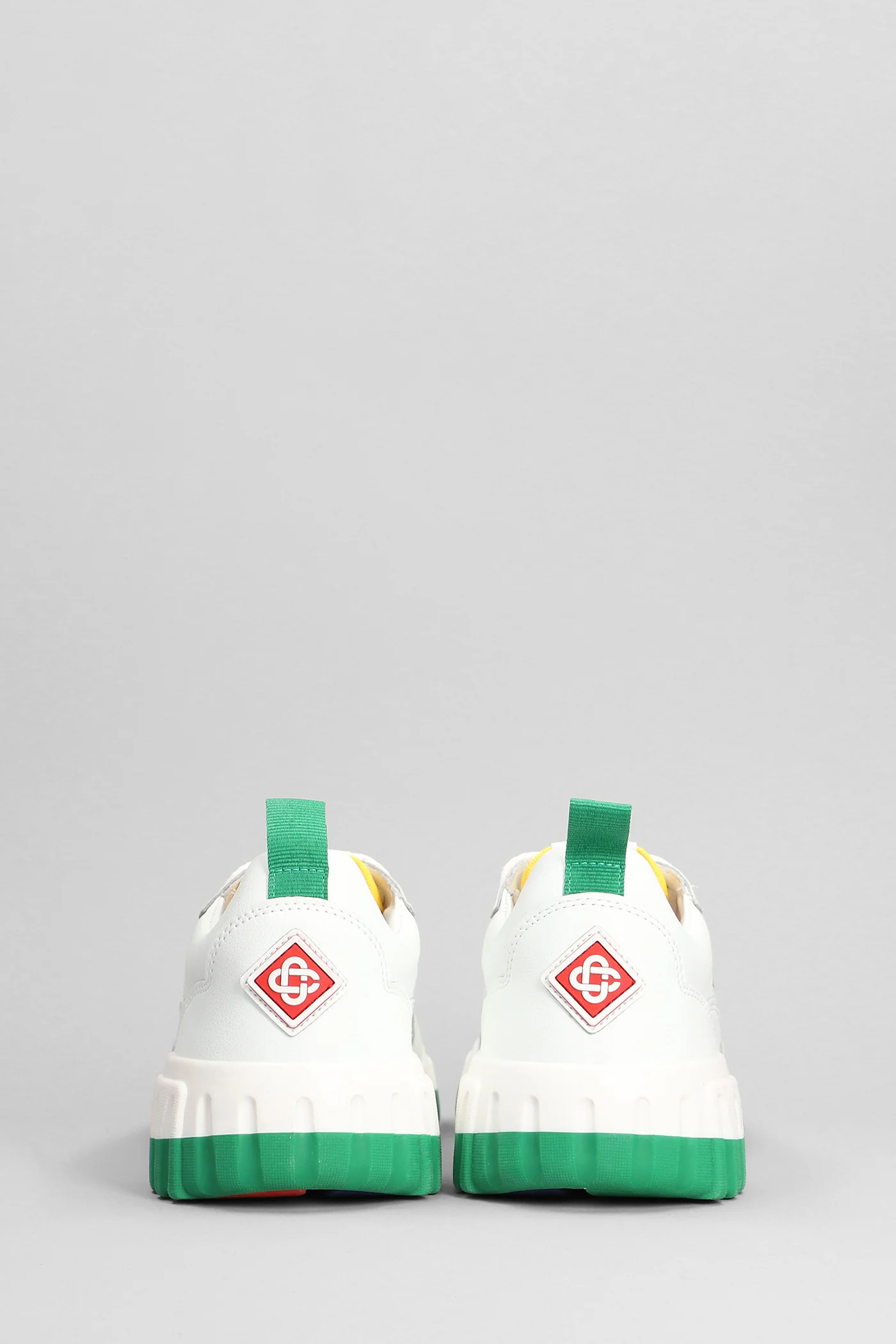 Tennis court Sneakers in white leather - Image 4
