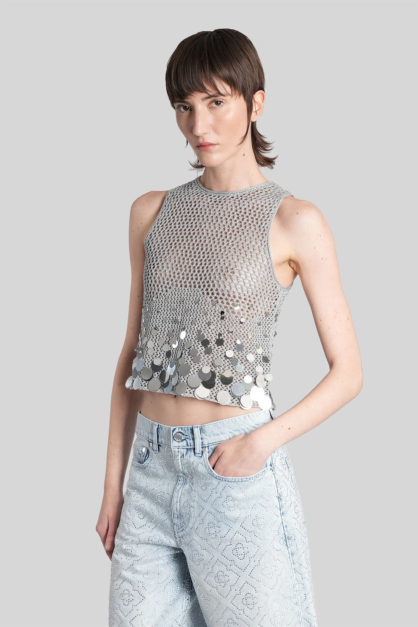Topwear in grey cotton - Image 4