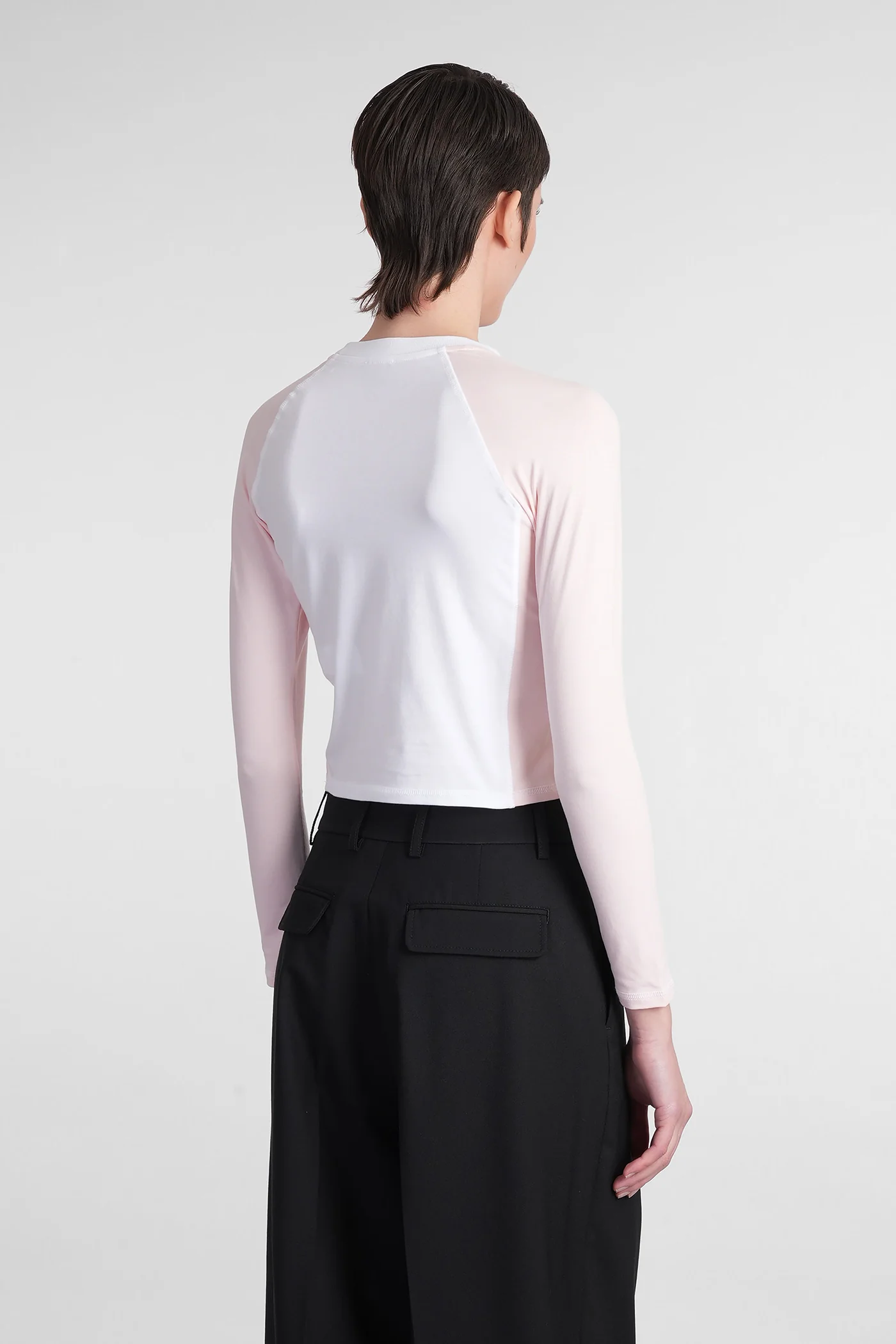Topwear in white cotton - Image 3