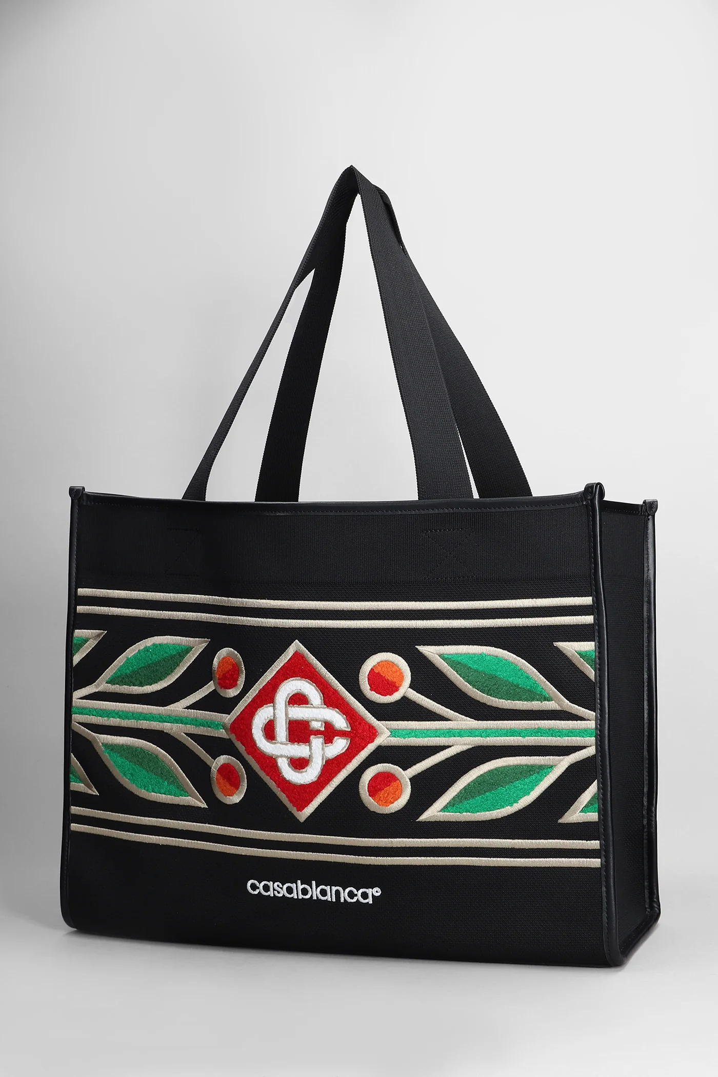 Tote in black polyester - Image 2