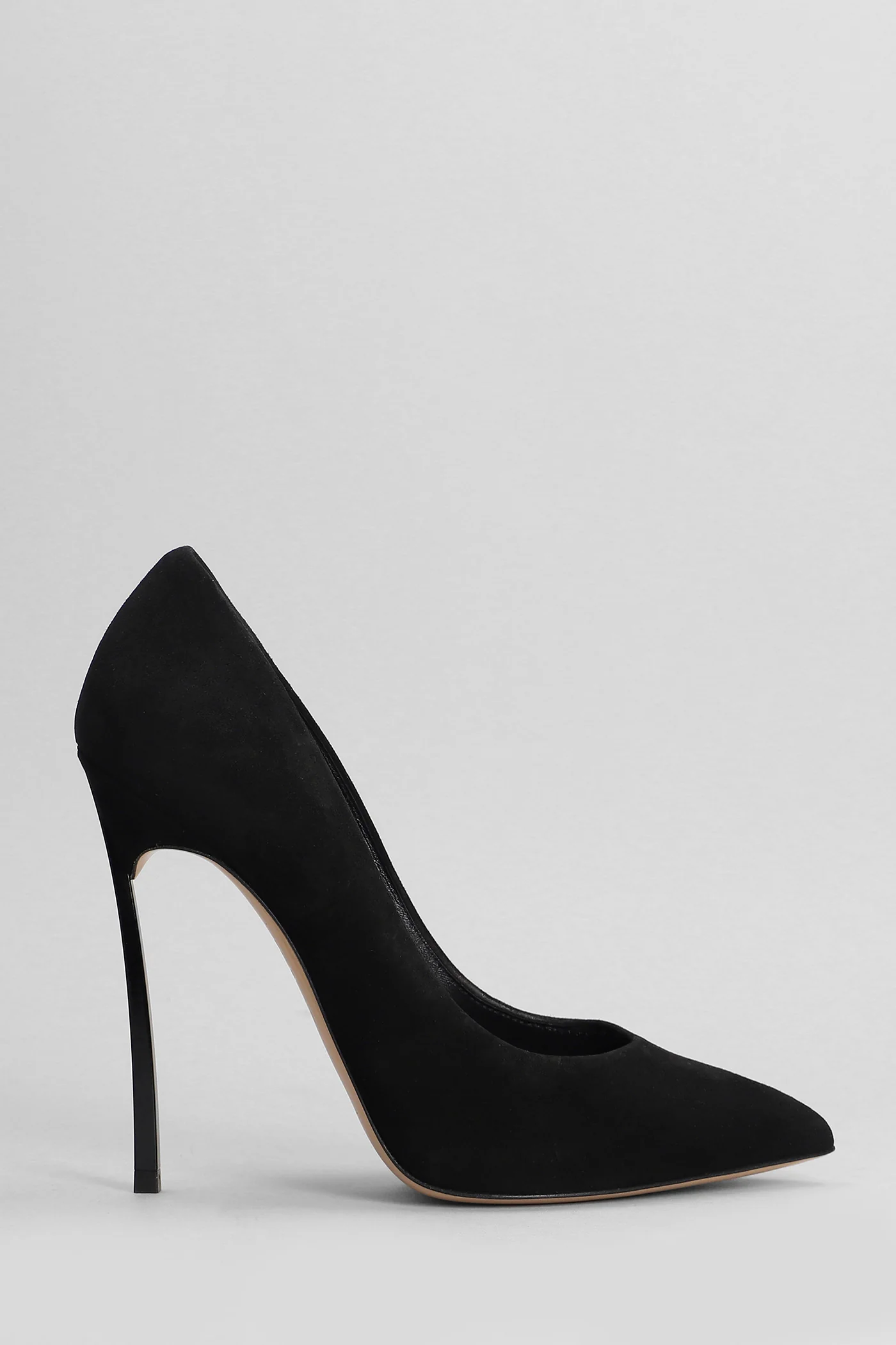 Blade Pumps in black suede