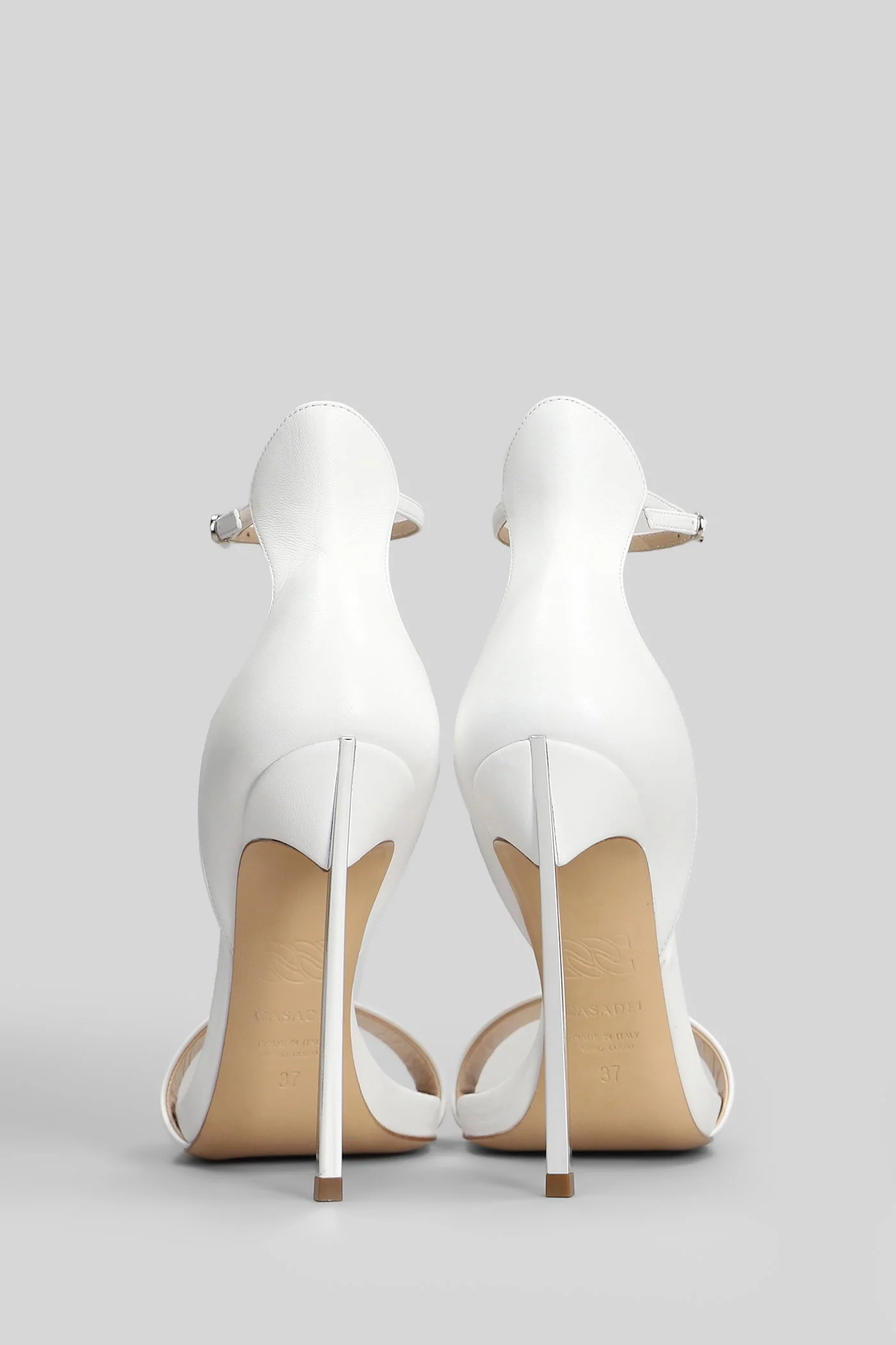 Cappa blade Sandals in white leather - Image 4