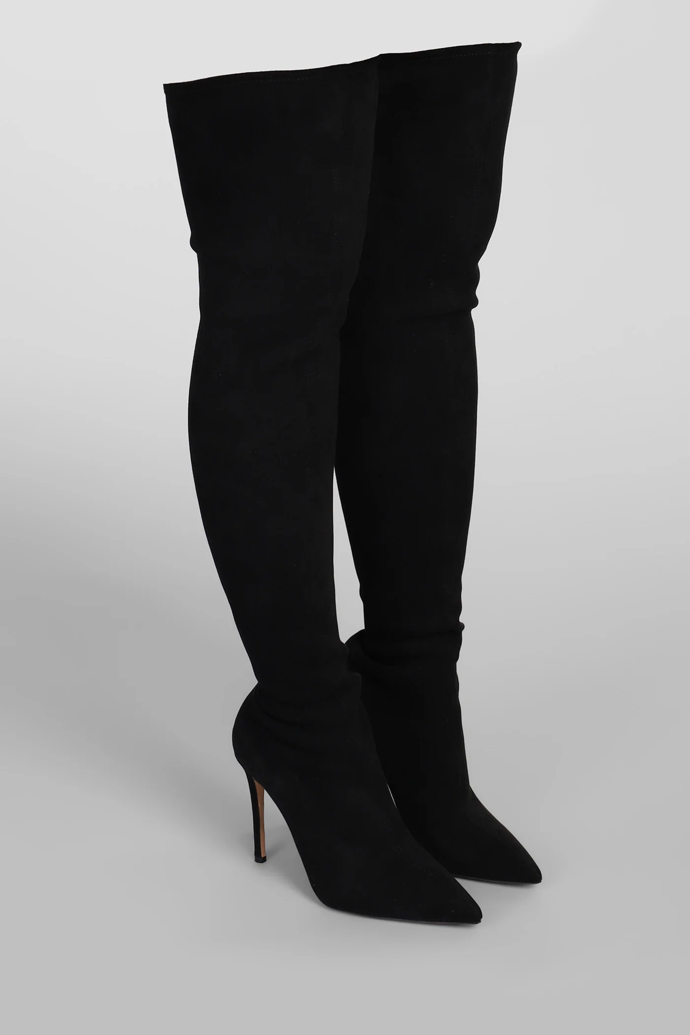 Julia High heels boots in black suede - Image 2