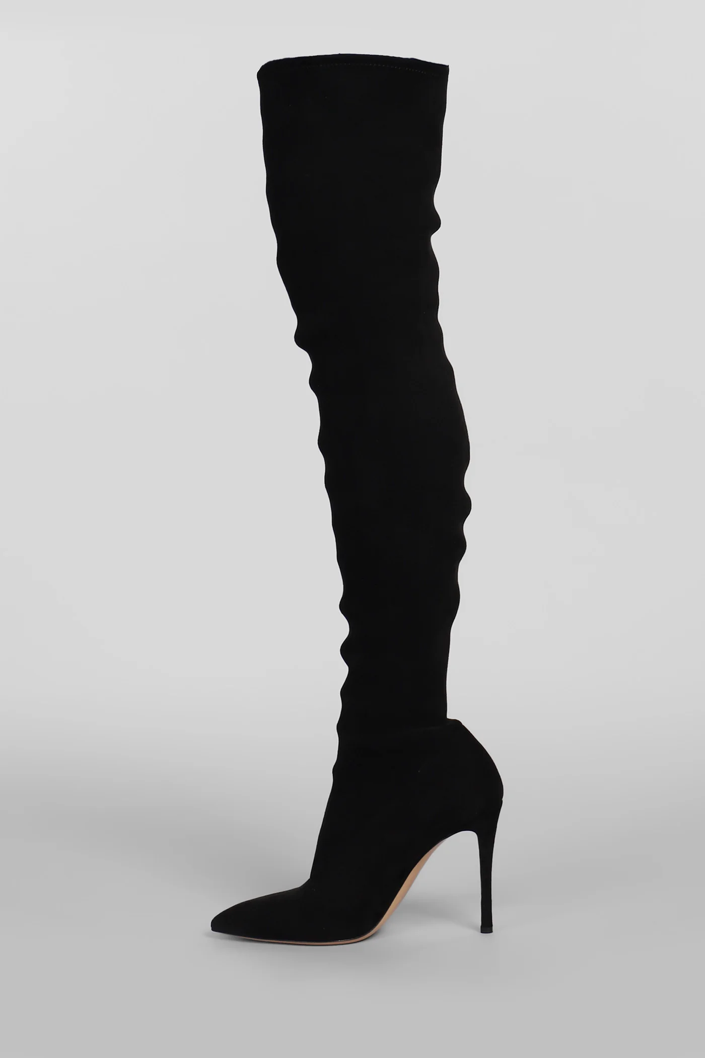 Julia High heels boots in black suede - Image 3