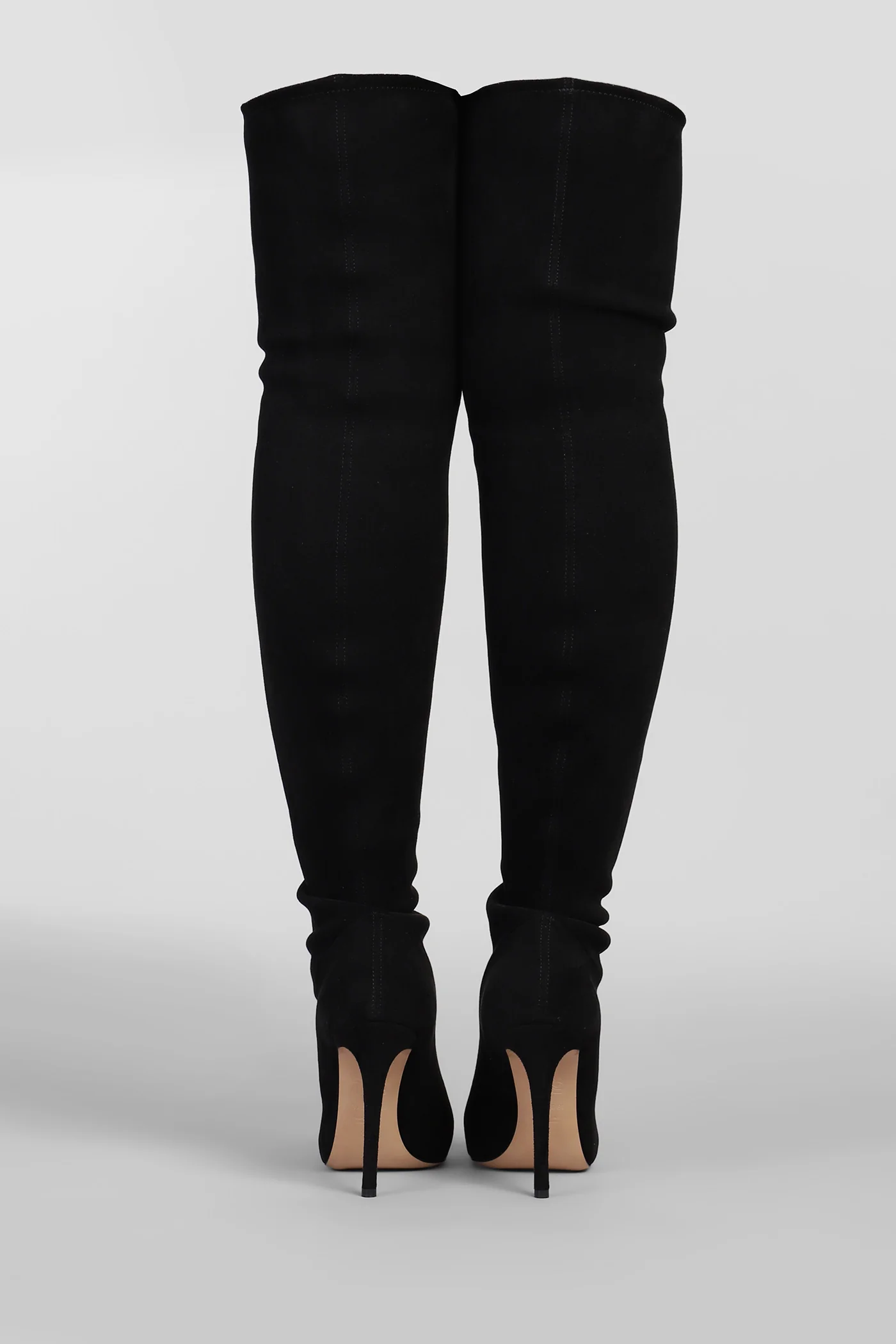Julia High heels boots in black suede - Image 4
