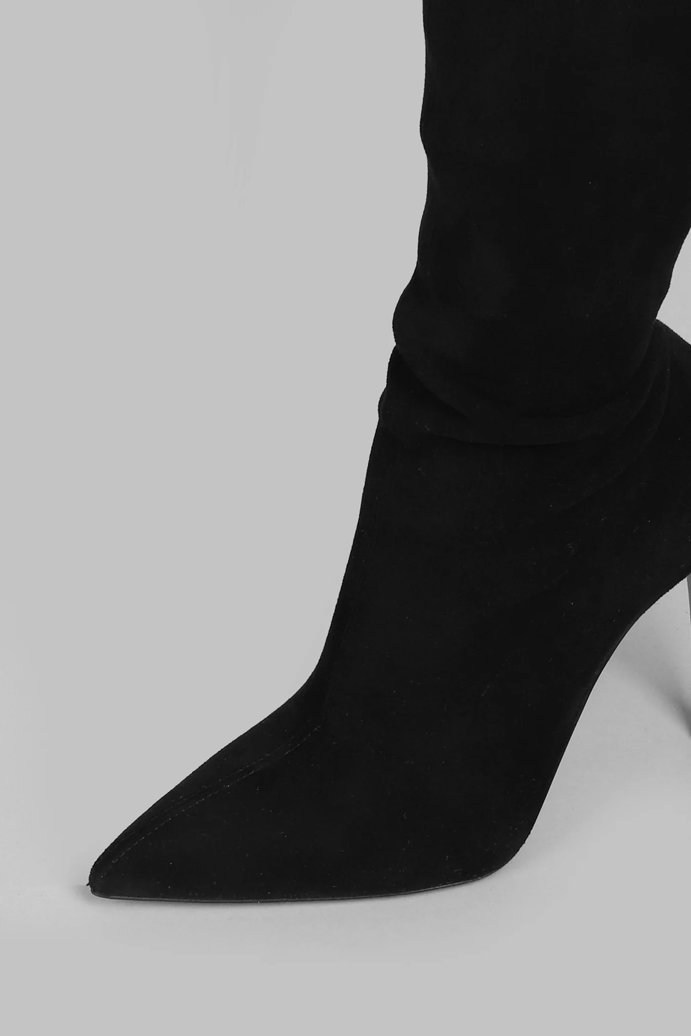 Julia High heels boots in black suede - Image 5