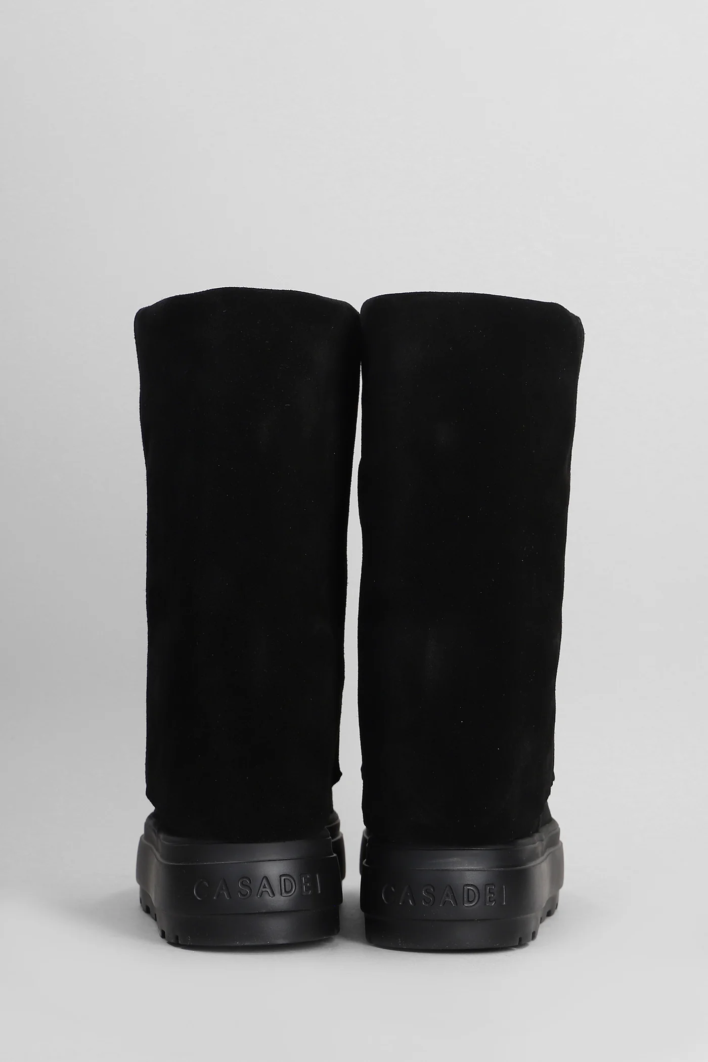 New double face Ankle boots in black suede - Image 4