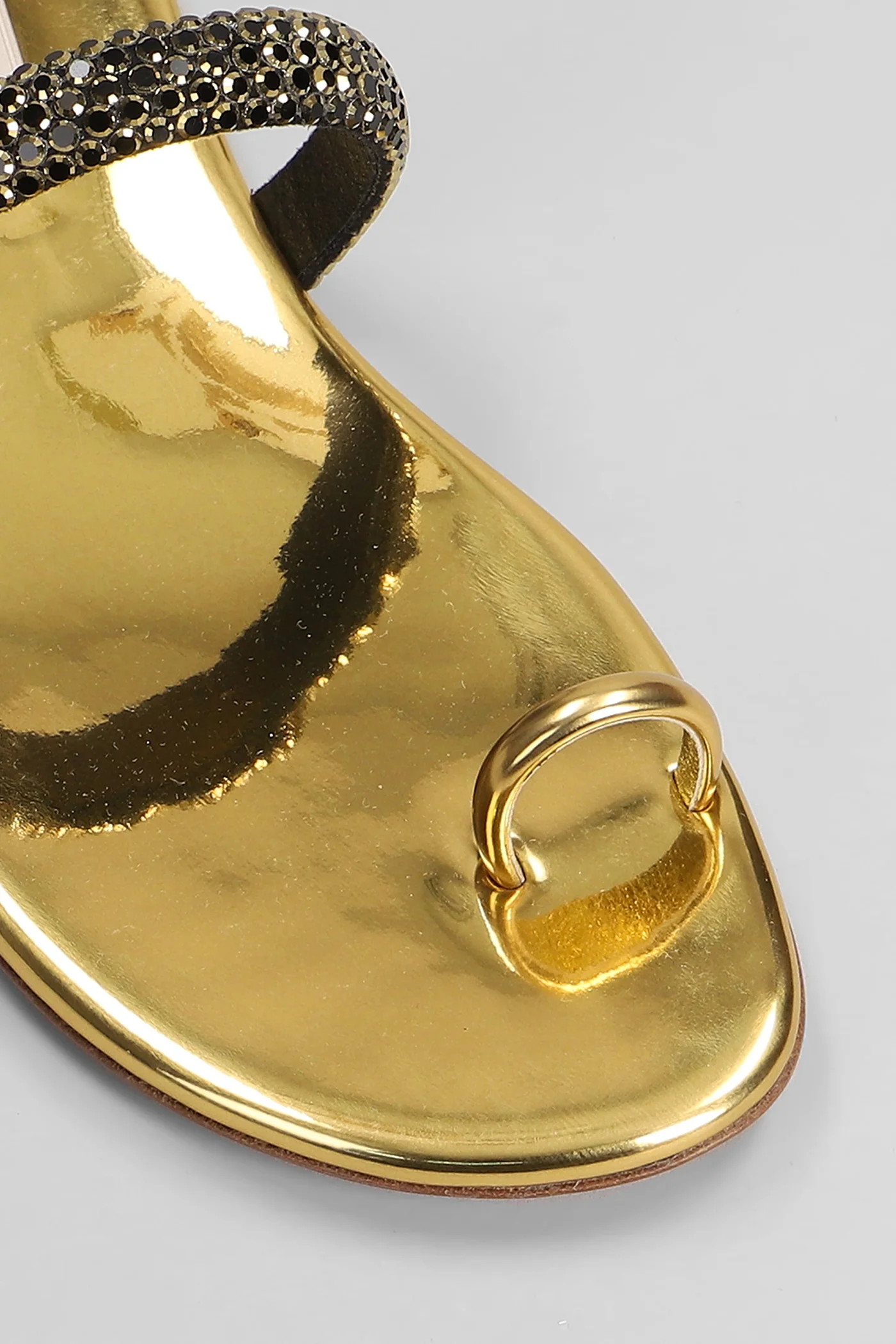 Olympo flat Flats in gold leather - Image 5