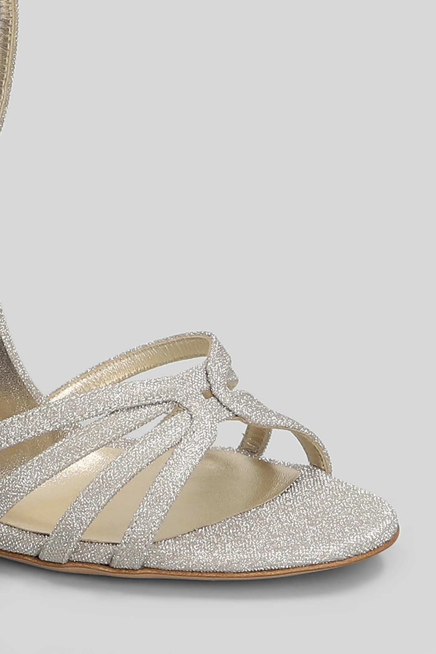 Sandalo ragno Sandals in beige glitter - Image 5