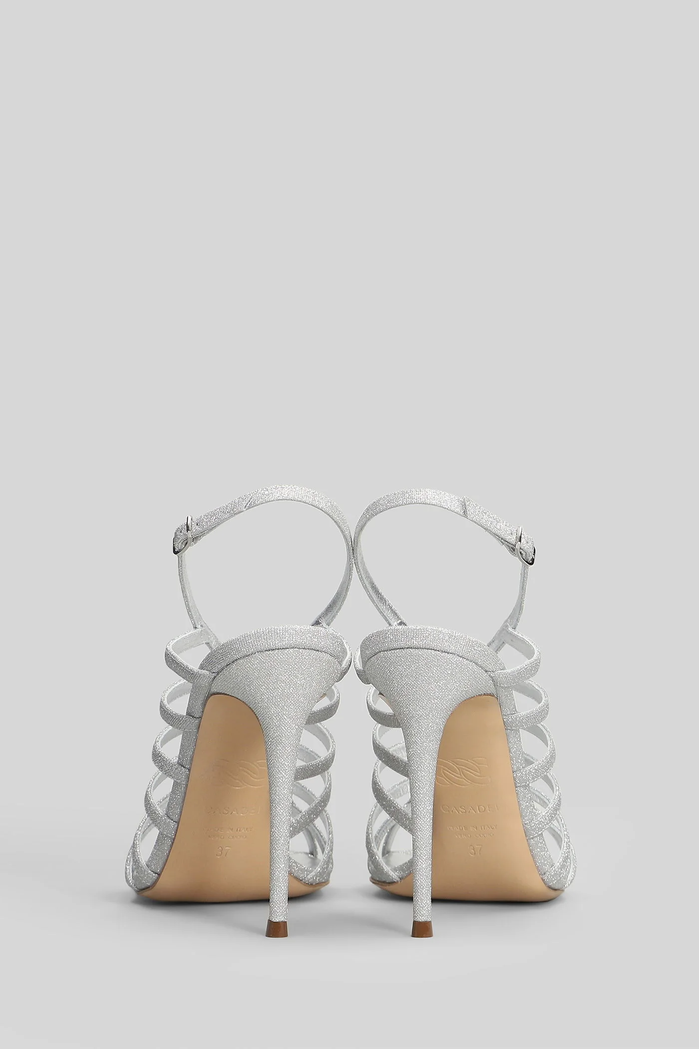Solar Sandals in silver glitter - Image 4