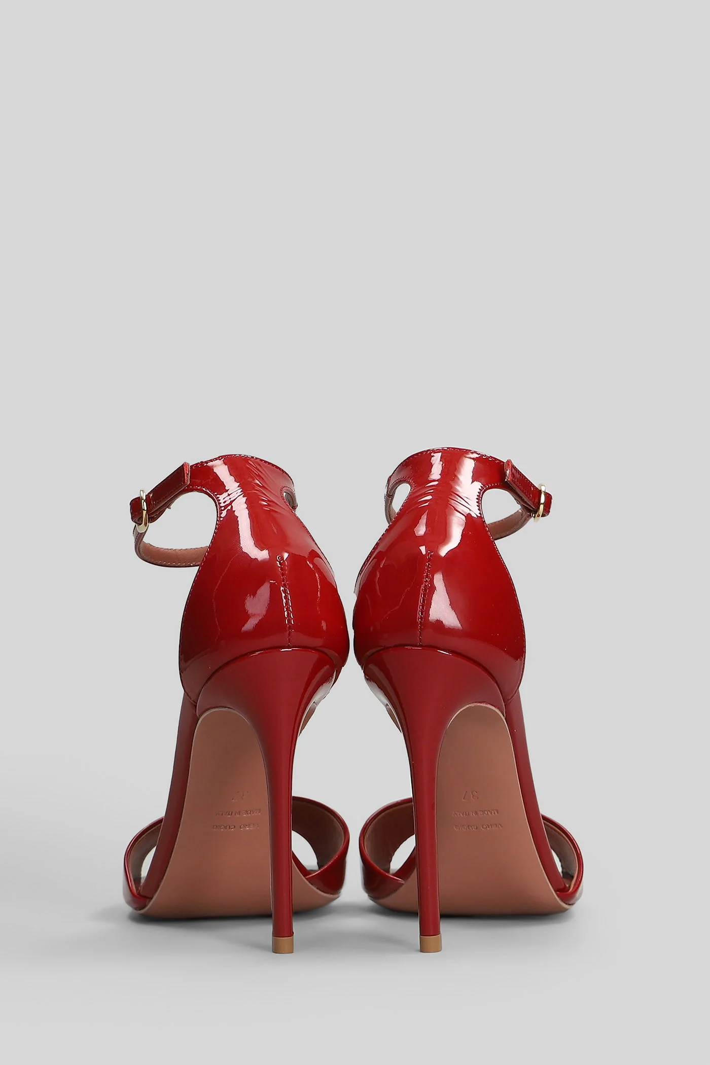 Aida 105 Sandals in red leather - Image 4