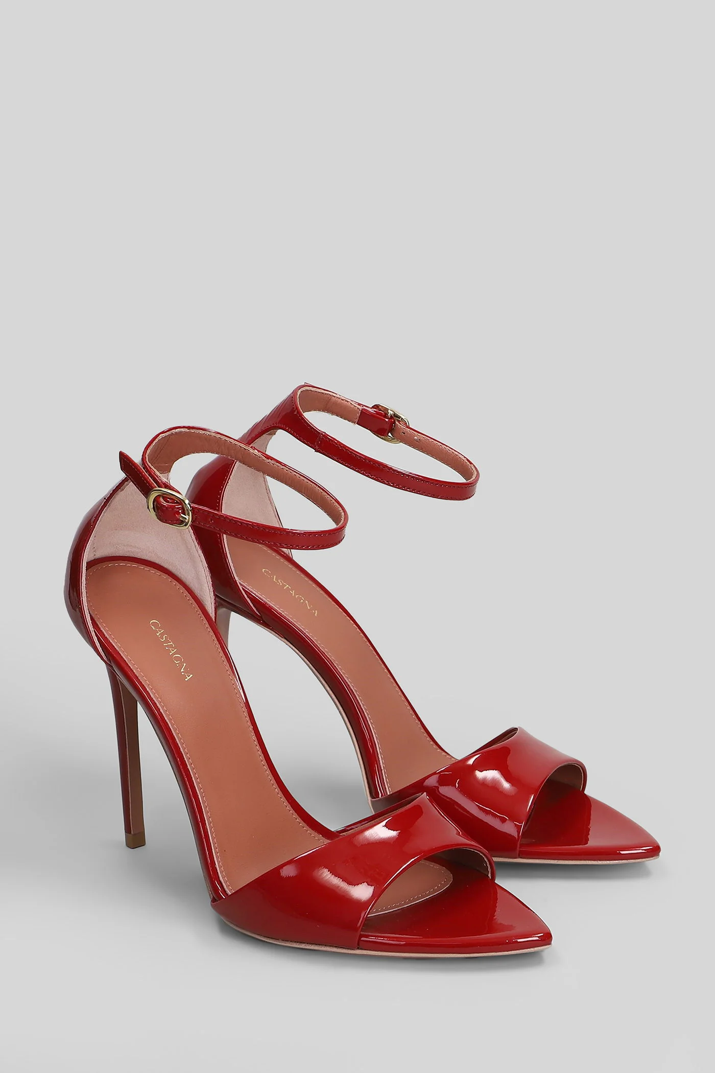 Aida 105 Sandals in red leather - Image 7