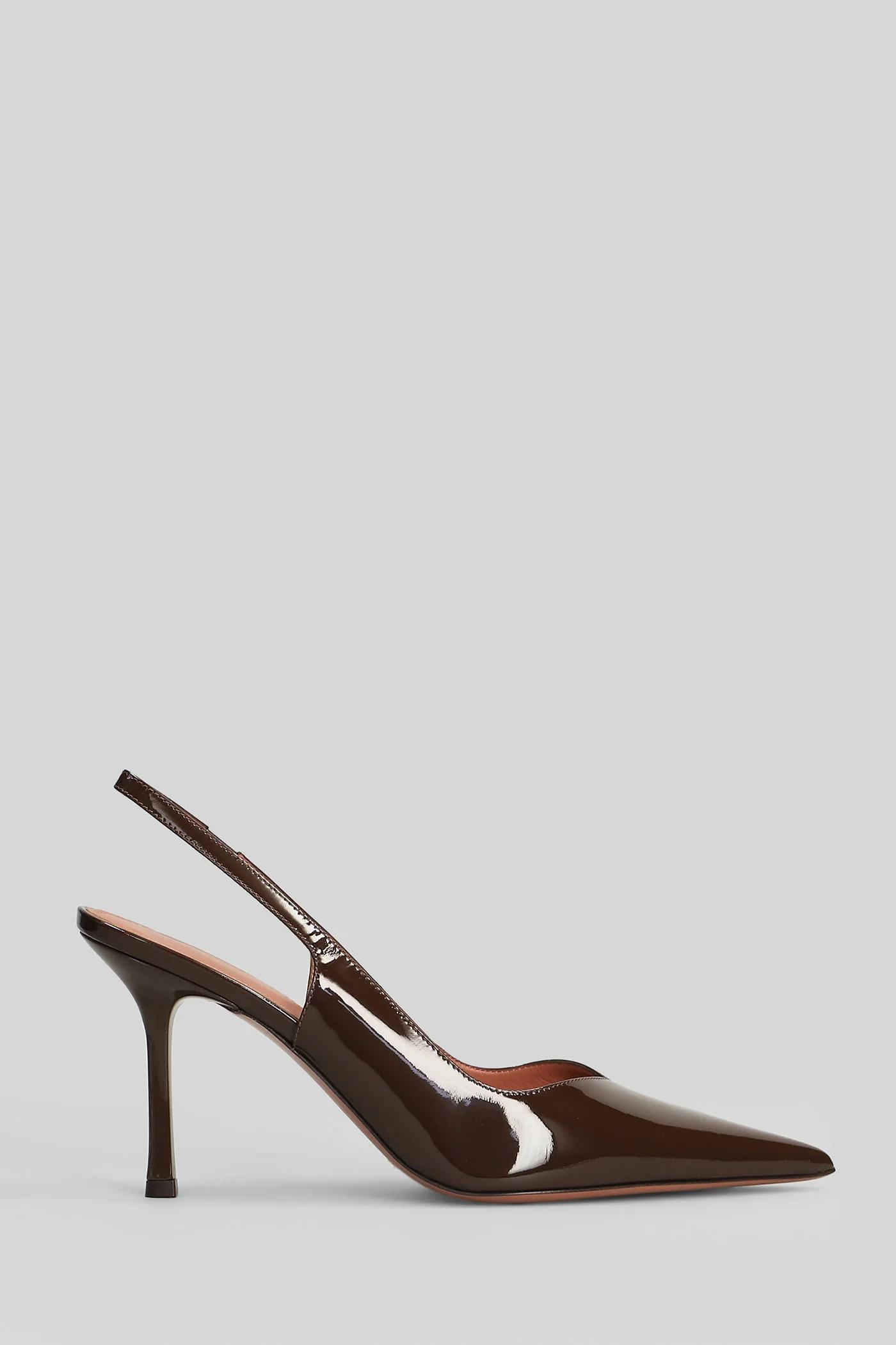 Darya Pumps in dark brown patent leather