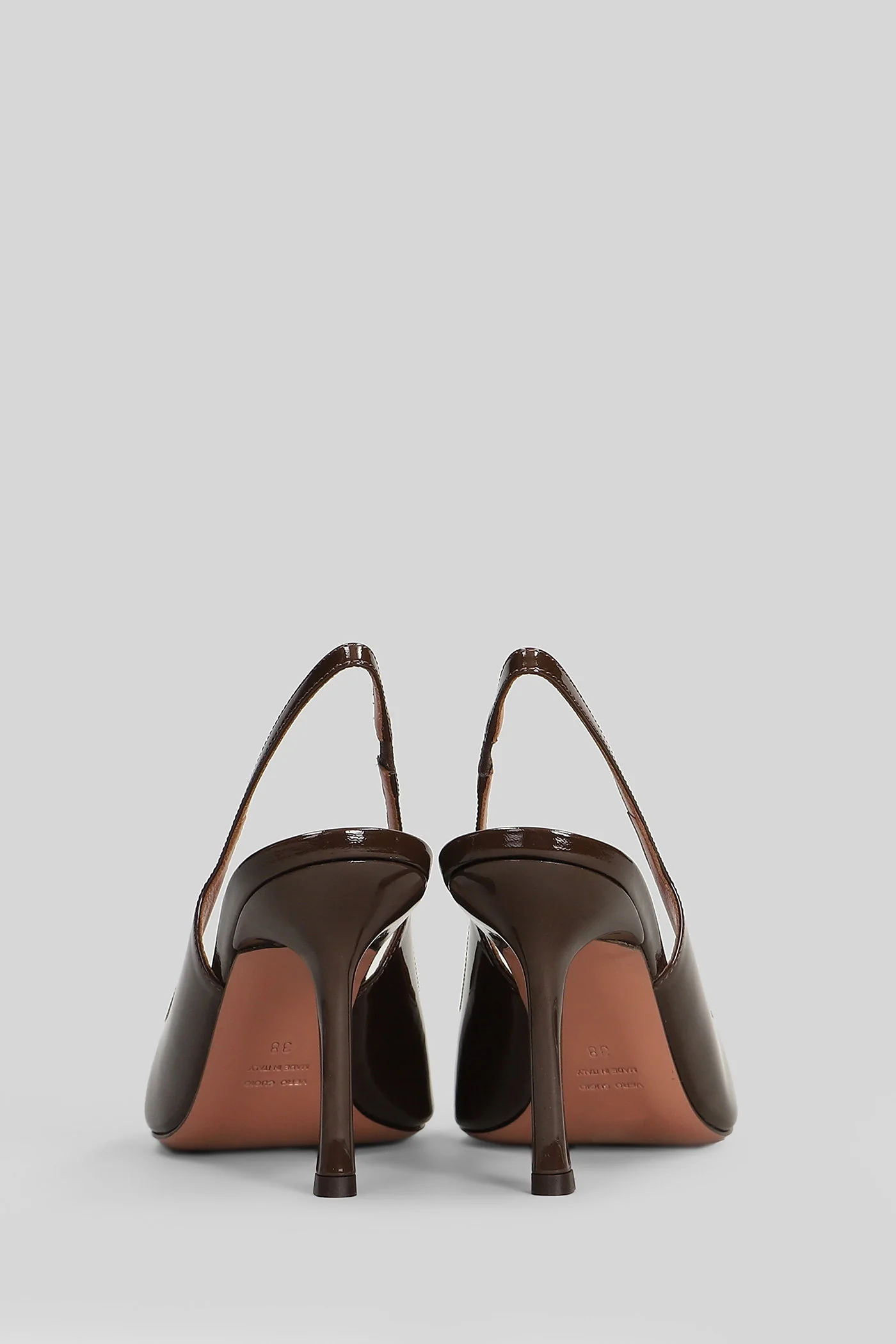 Darya Pumps in dark brown patent leather - Image 4