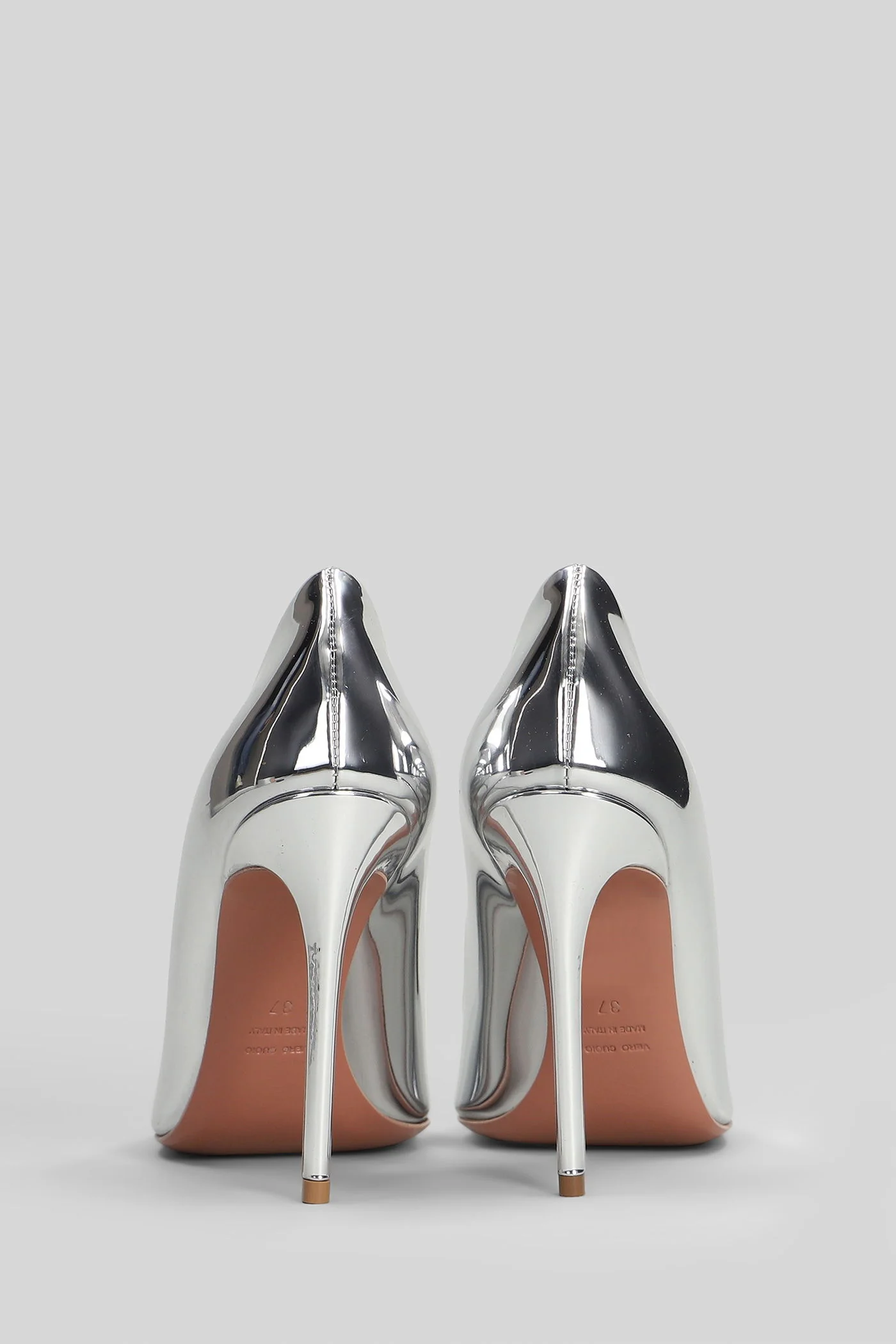 Hope New 105 Pumps in silver leather - Image 4