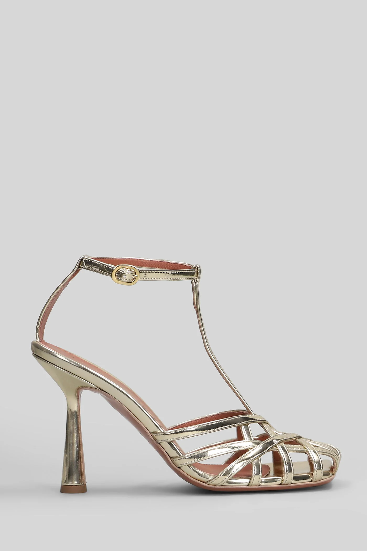 Lidia Sandals in platinum leather
