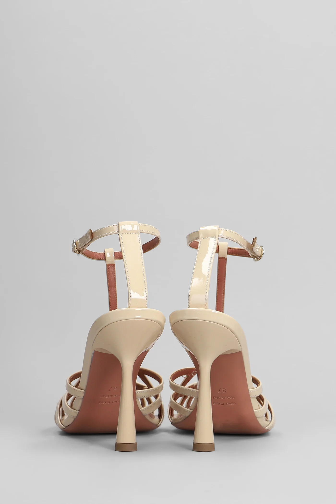 Lidia Sandals in powder patent leather - Image 4
