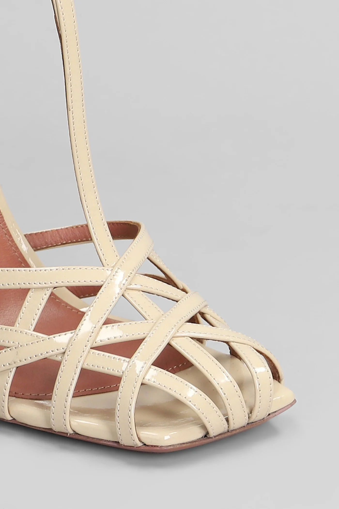 Lidia Sandals in powder patent leather - Image 5
