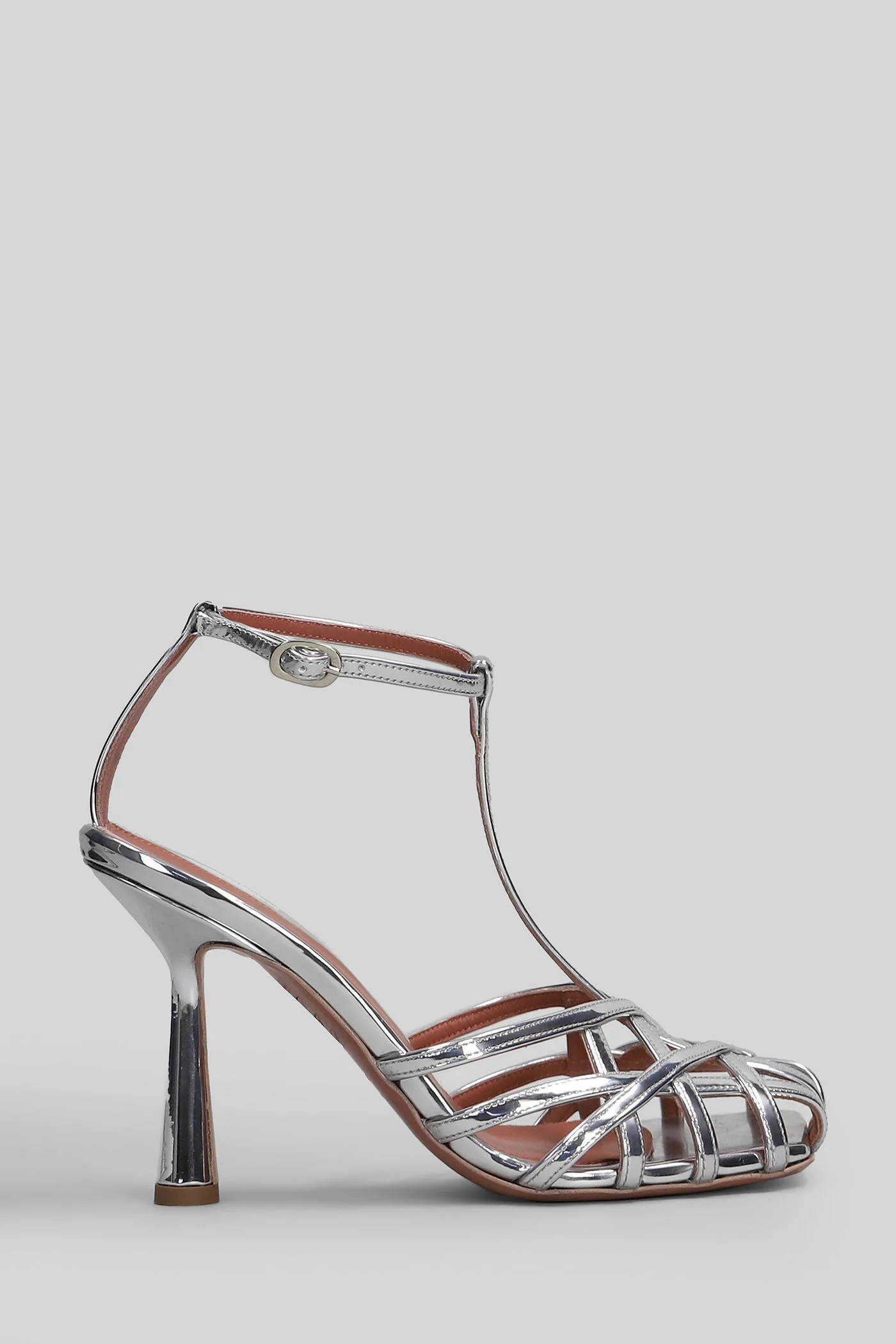 Lidia Sandals in silver leather
