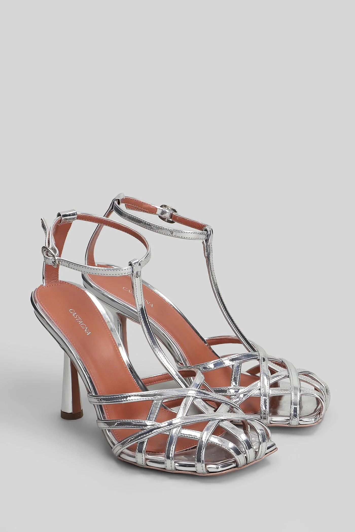 Lidia Sandals in silver leather - Image 2