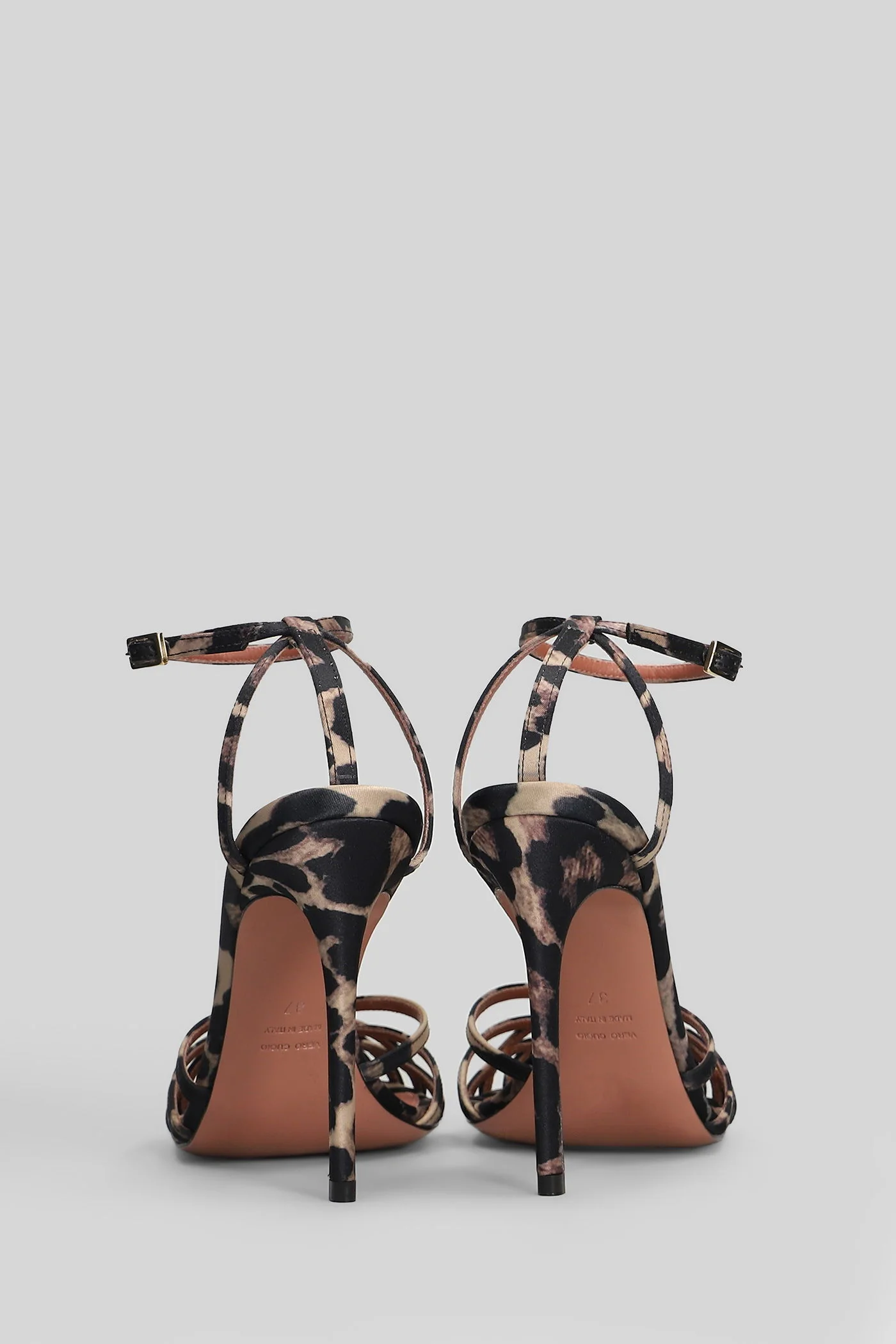 Miami Sandals in Animalier satin - Image 4