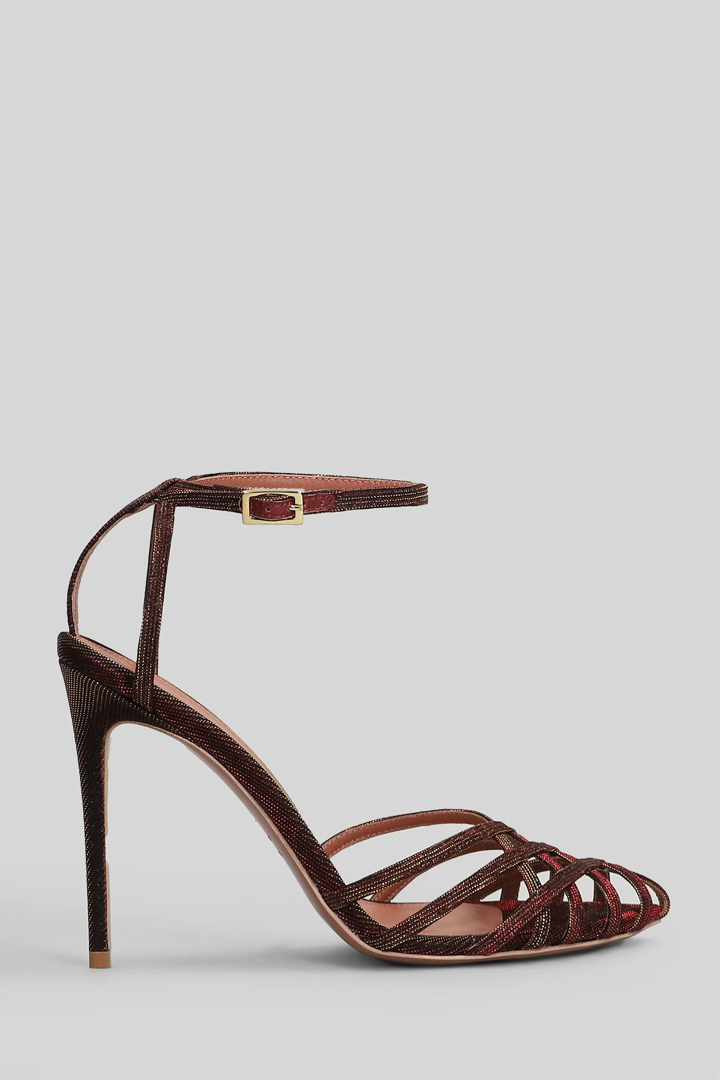 Miami Sandals in bordeaux glitter