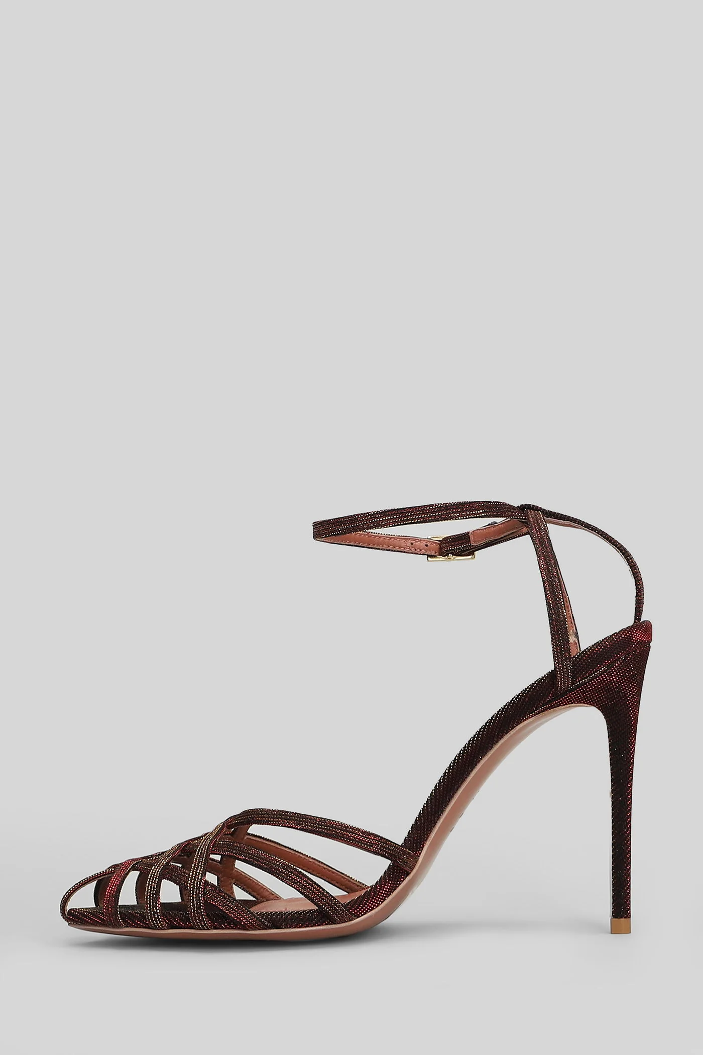 Miami Sandals in bordeaux glitter - Image 3