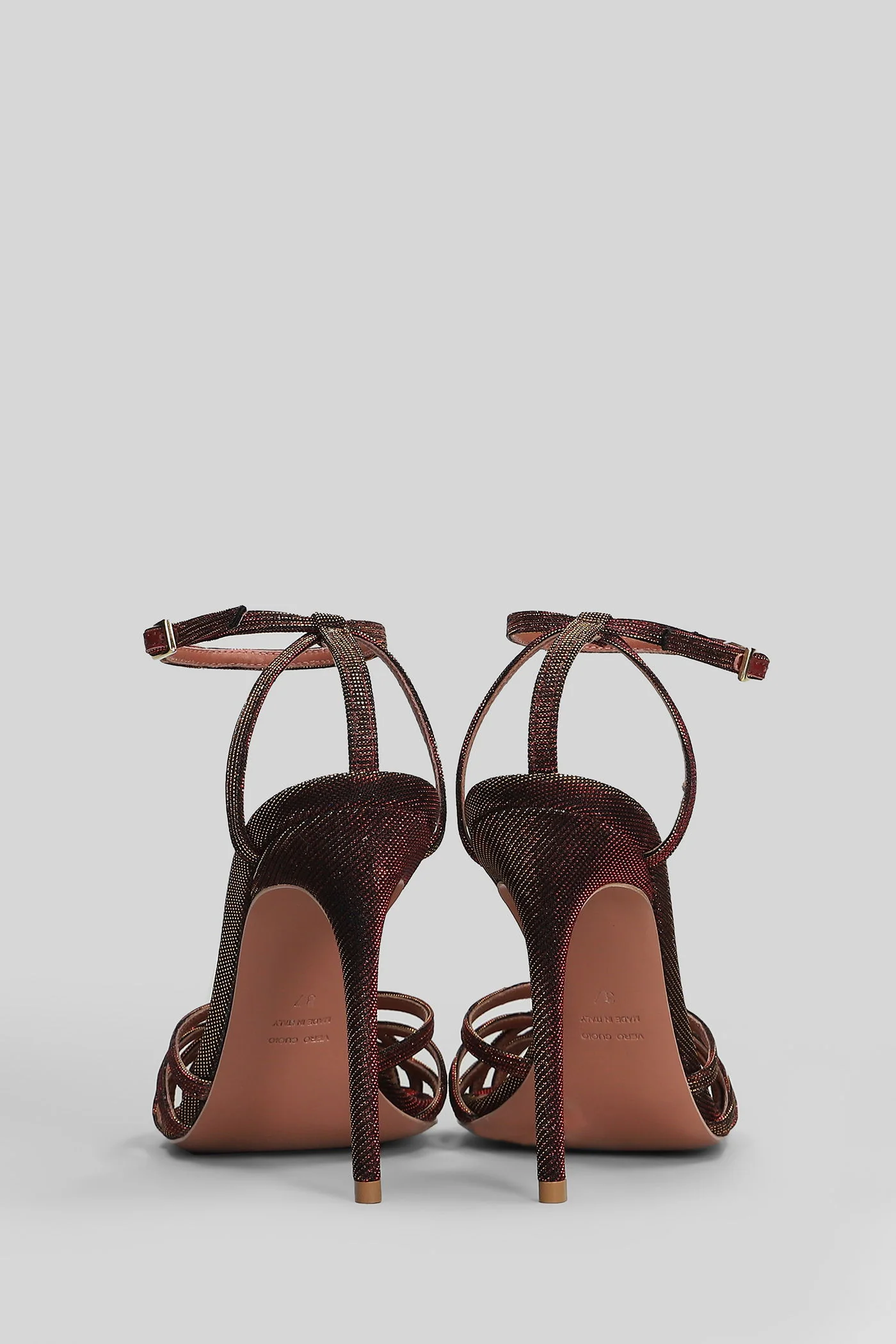 Miami Sandals in bordeaux glitter - Image 4