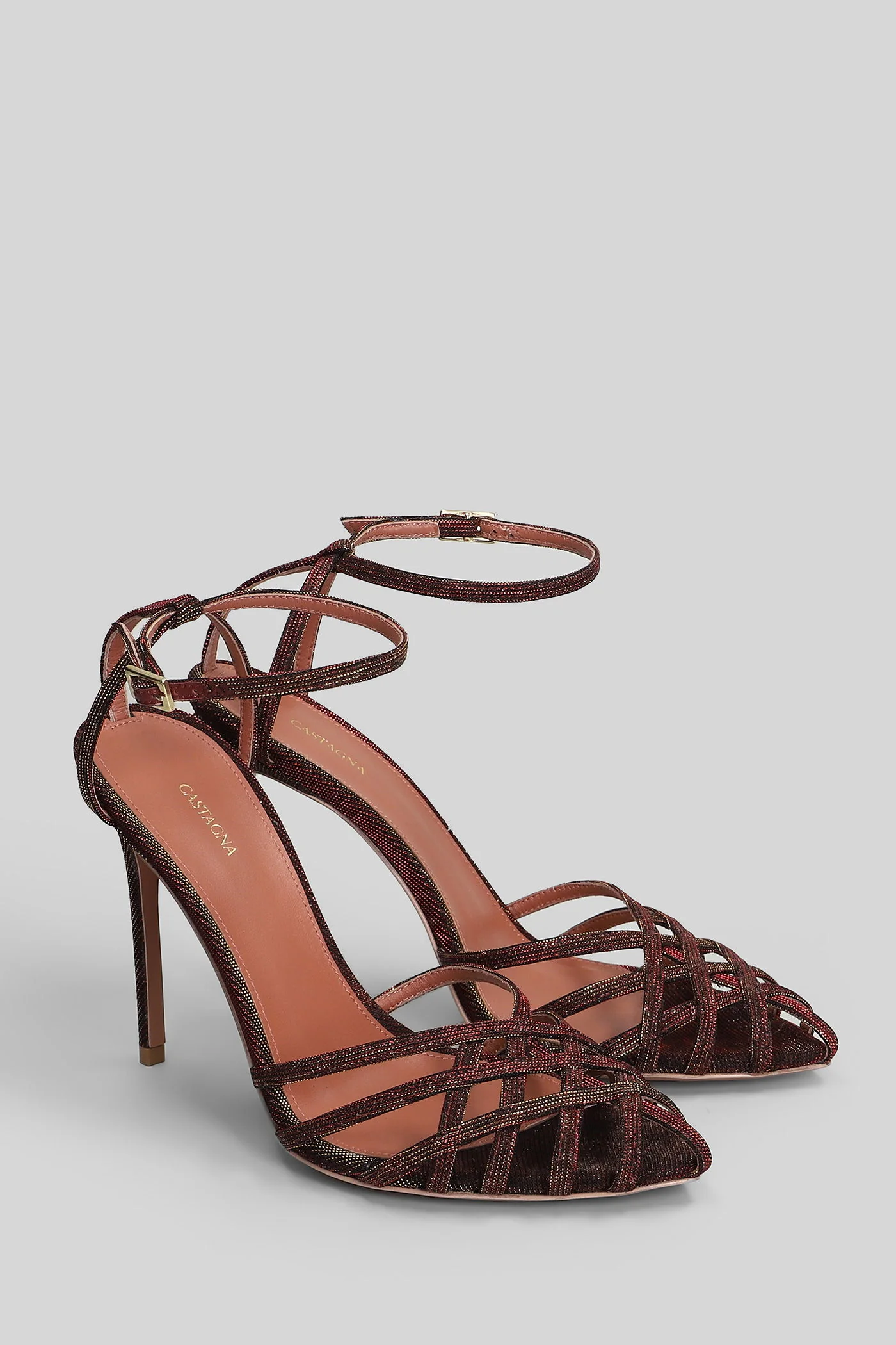 Miami Sandals in bordeaux glitter - Image 7