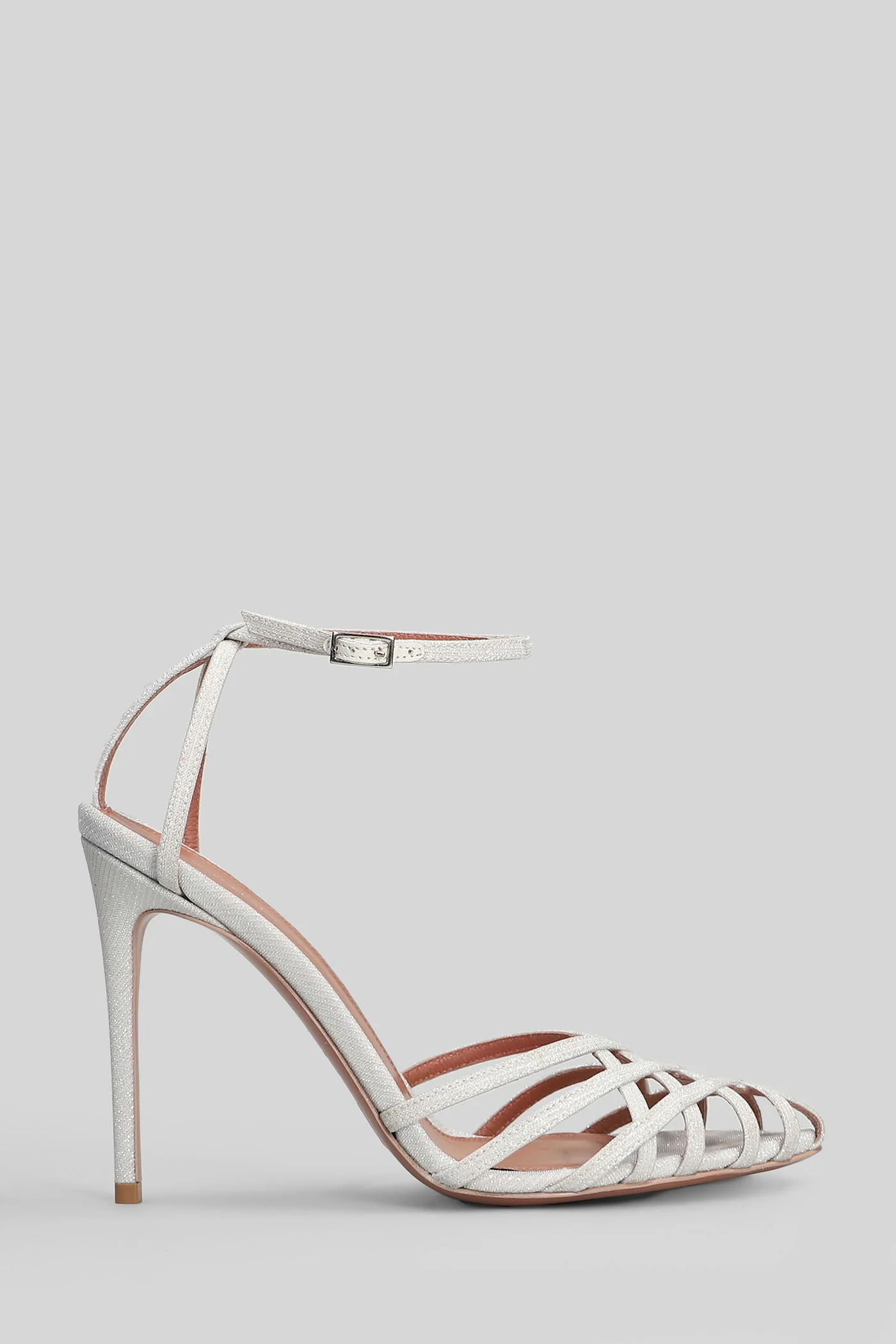 Miami Sandals in grey glitter