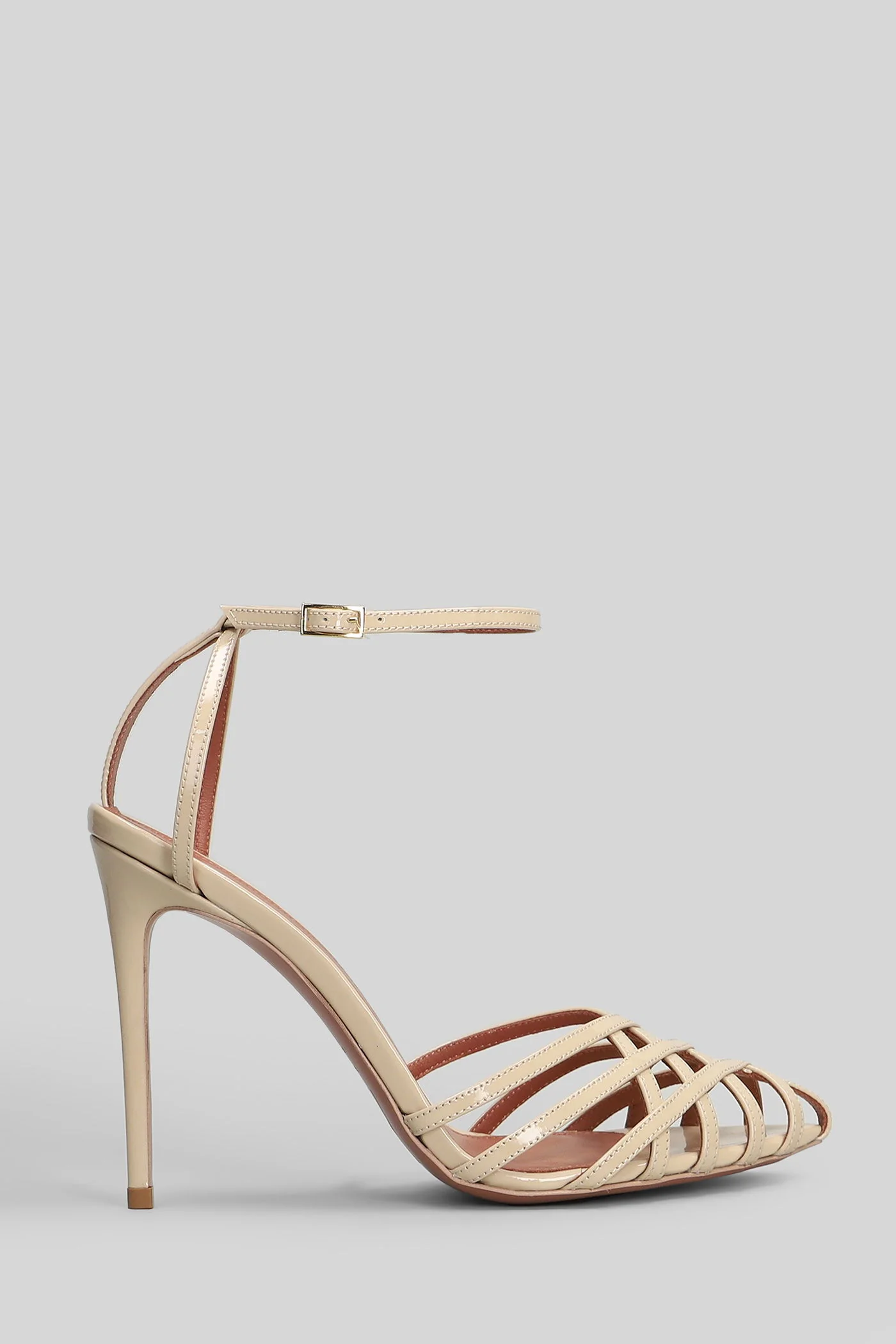 Miami Sandals in powder patent leather