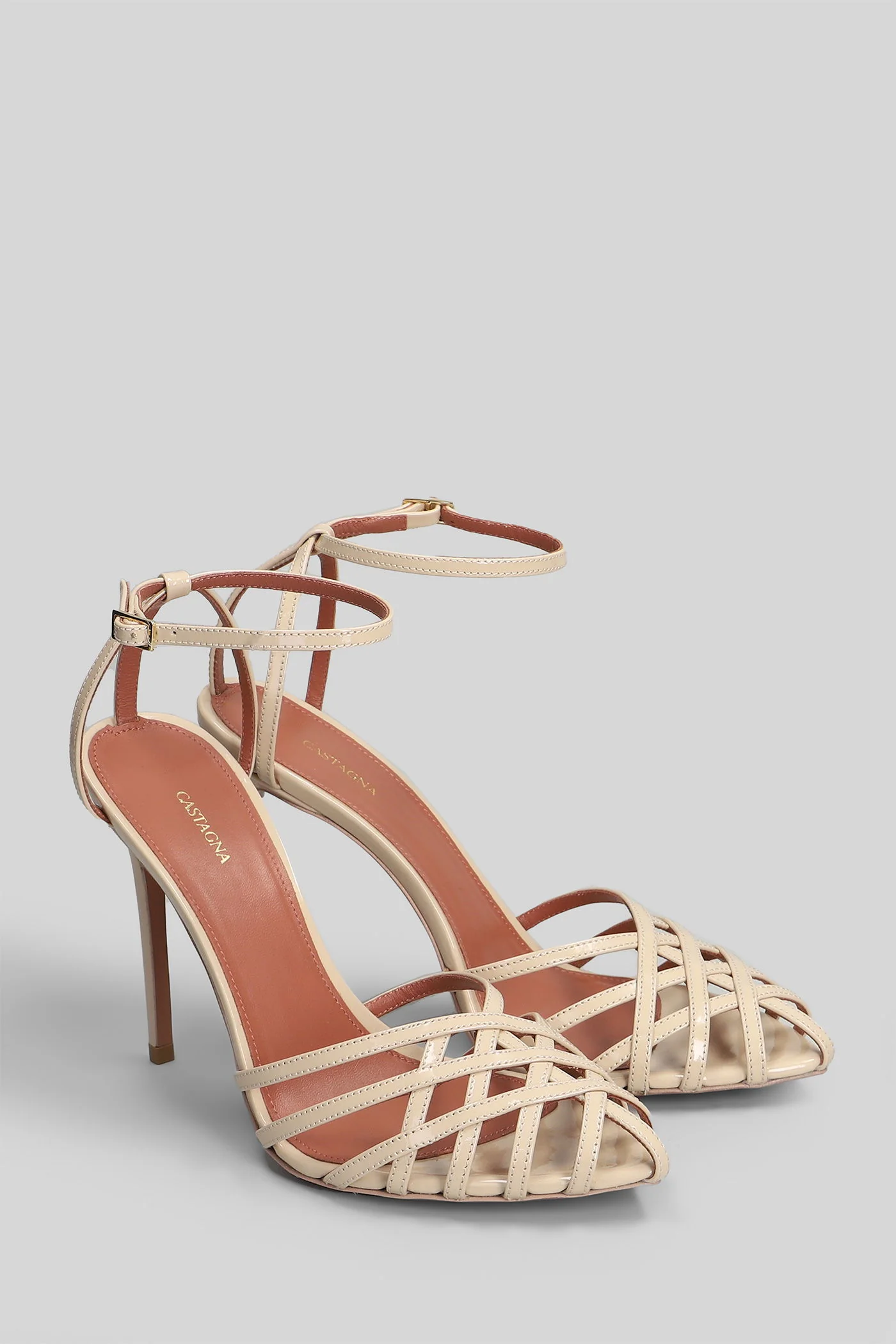 Miami Sandals in powder patent leather - Image 2