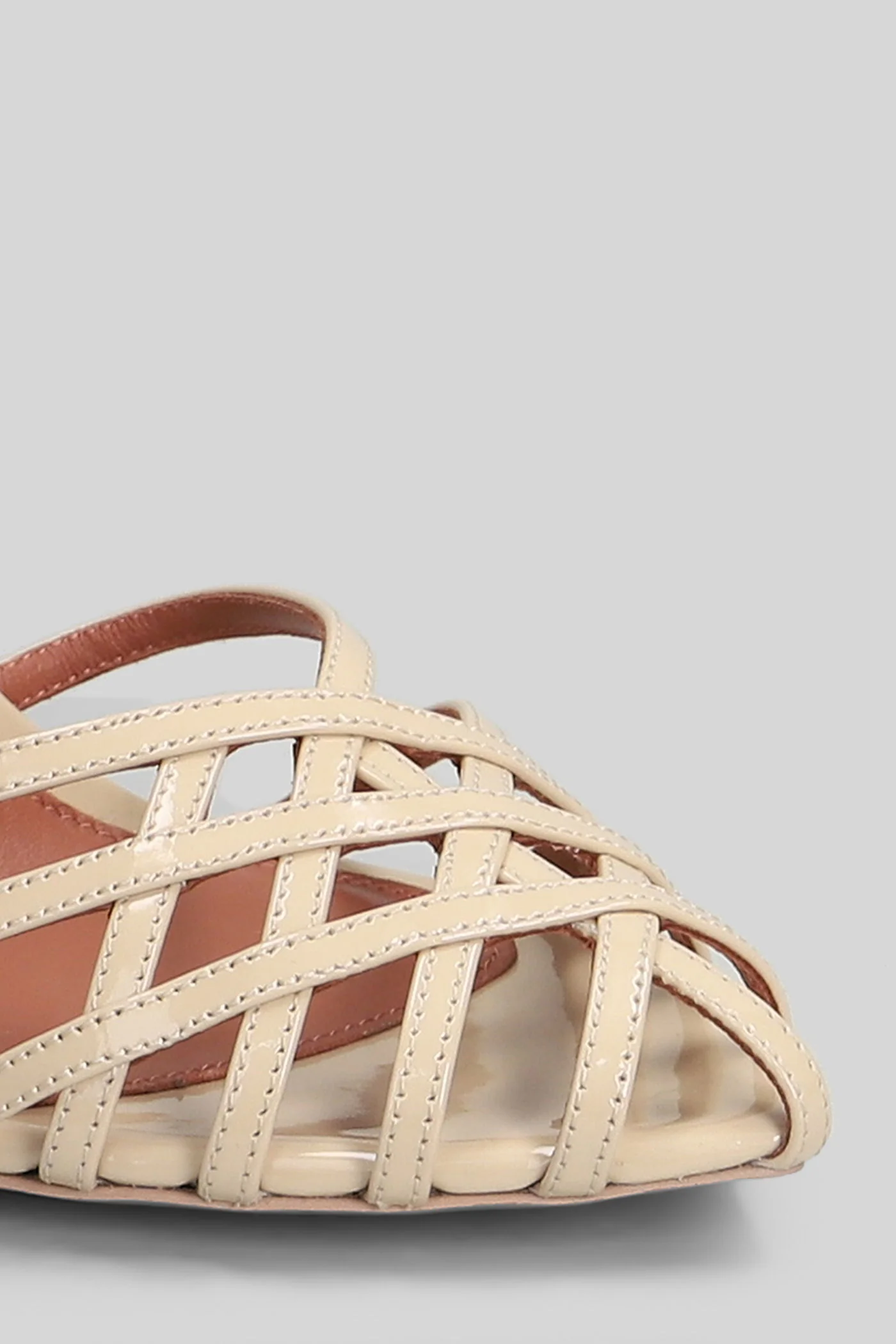 Miami Sandals in powder patent leather - Image 5