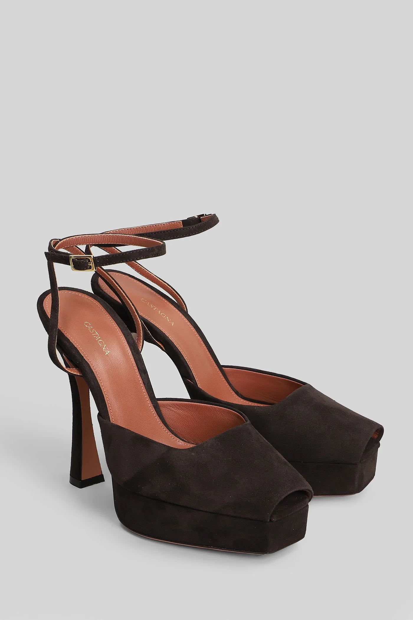 Vicky Pumps in dark brown suede - Image 2