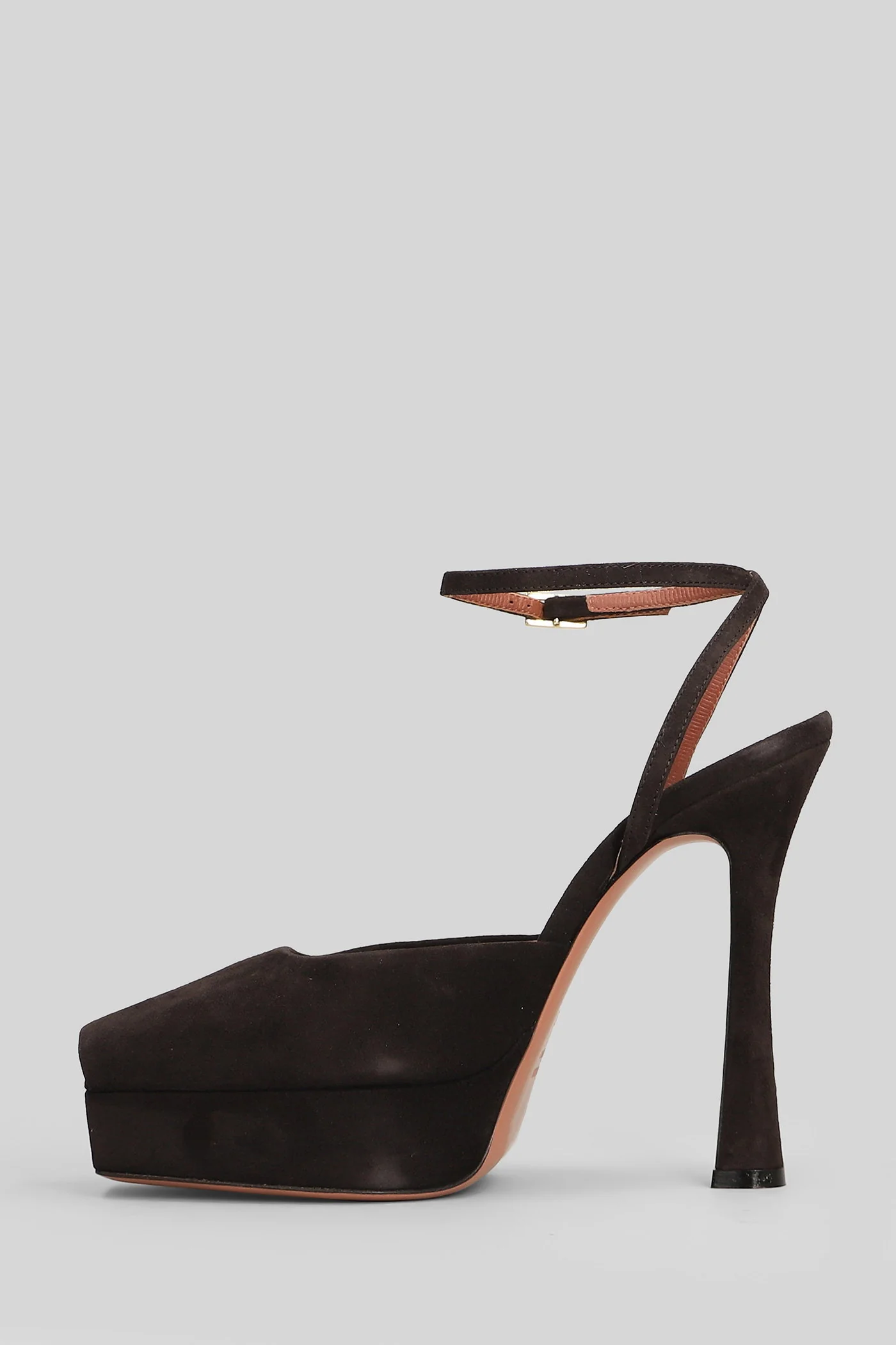 Vicky Pumps in dark brown suede - Image 3