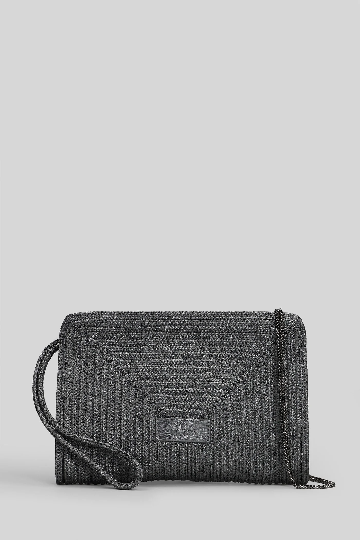 B.Bali-142 Shoulder bag in Gunmetal raffia