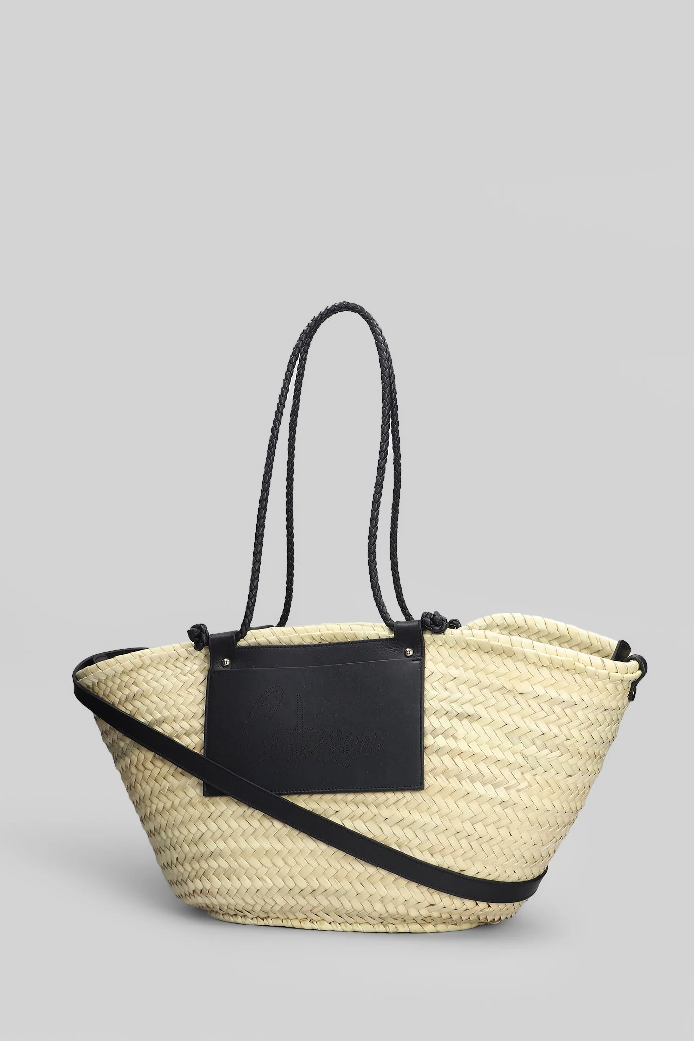 B.Campania-152 Tote in beige raffia - Image 2
