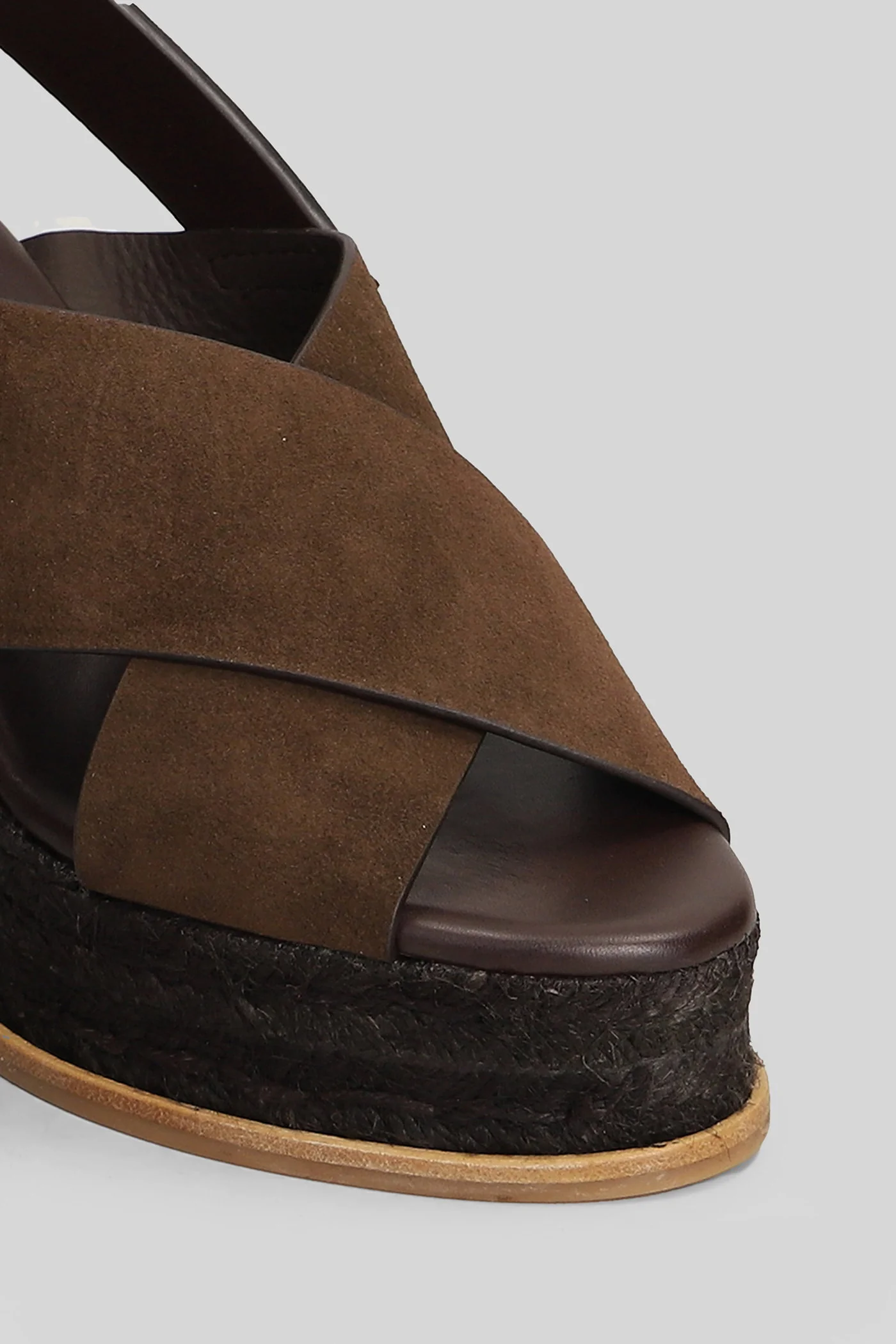 Betina C-8Ed-269 Wedges in brown suede - Image 5