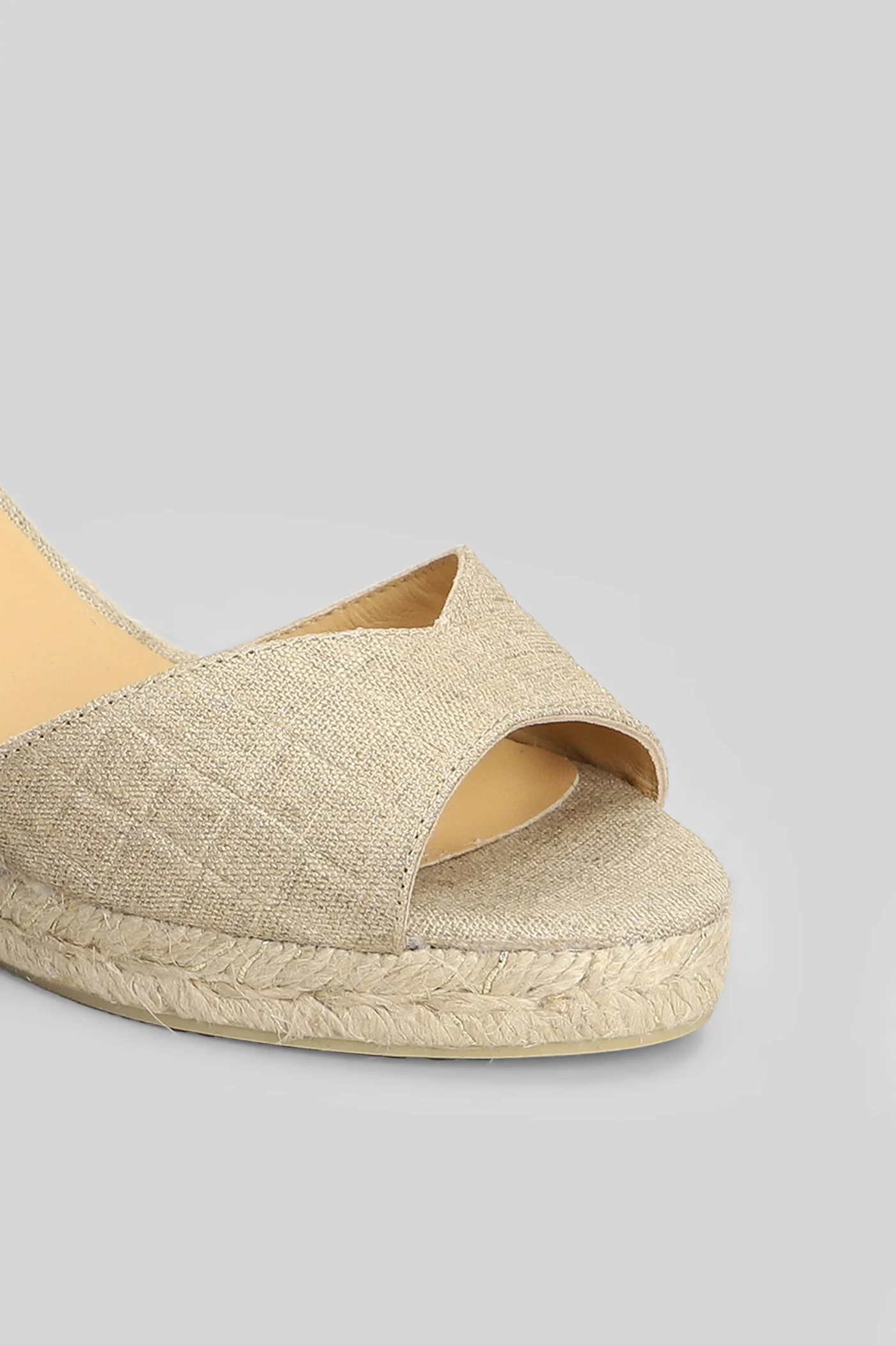 Blaudi-6-290 Wedges in gold fabric - Image 5
