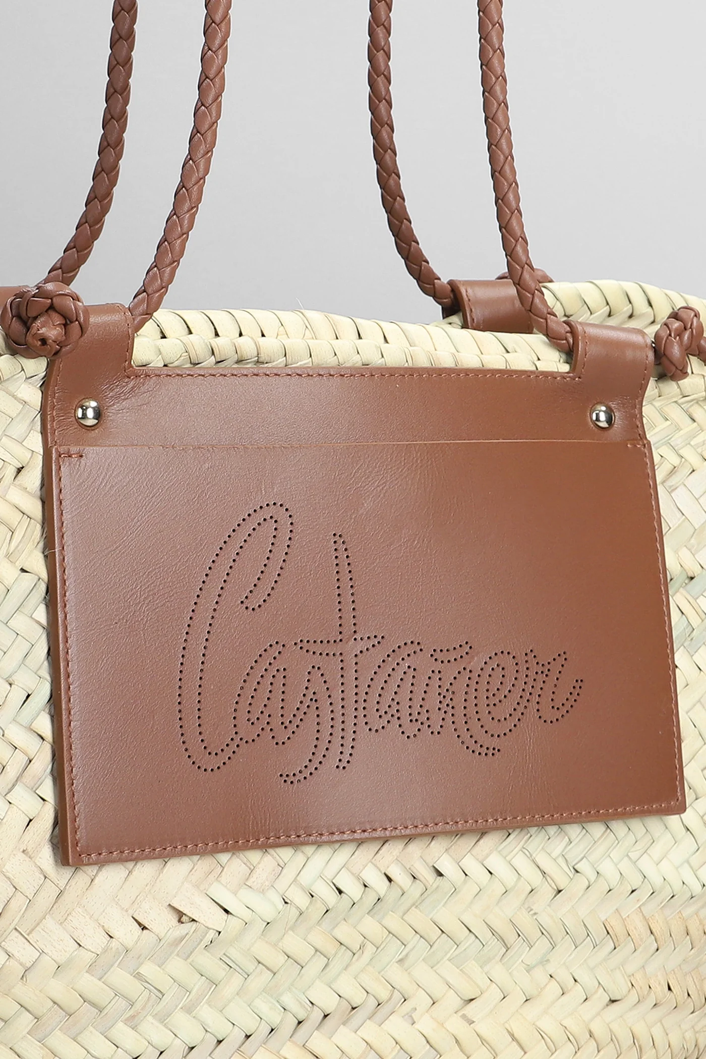 C.Campania-152 Tote in beige raffia - Image 4