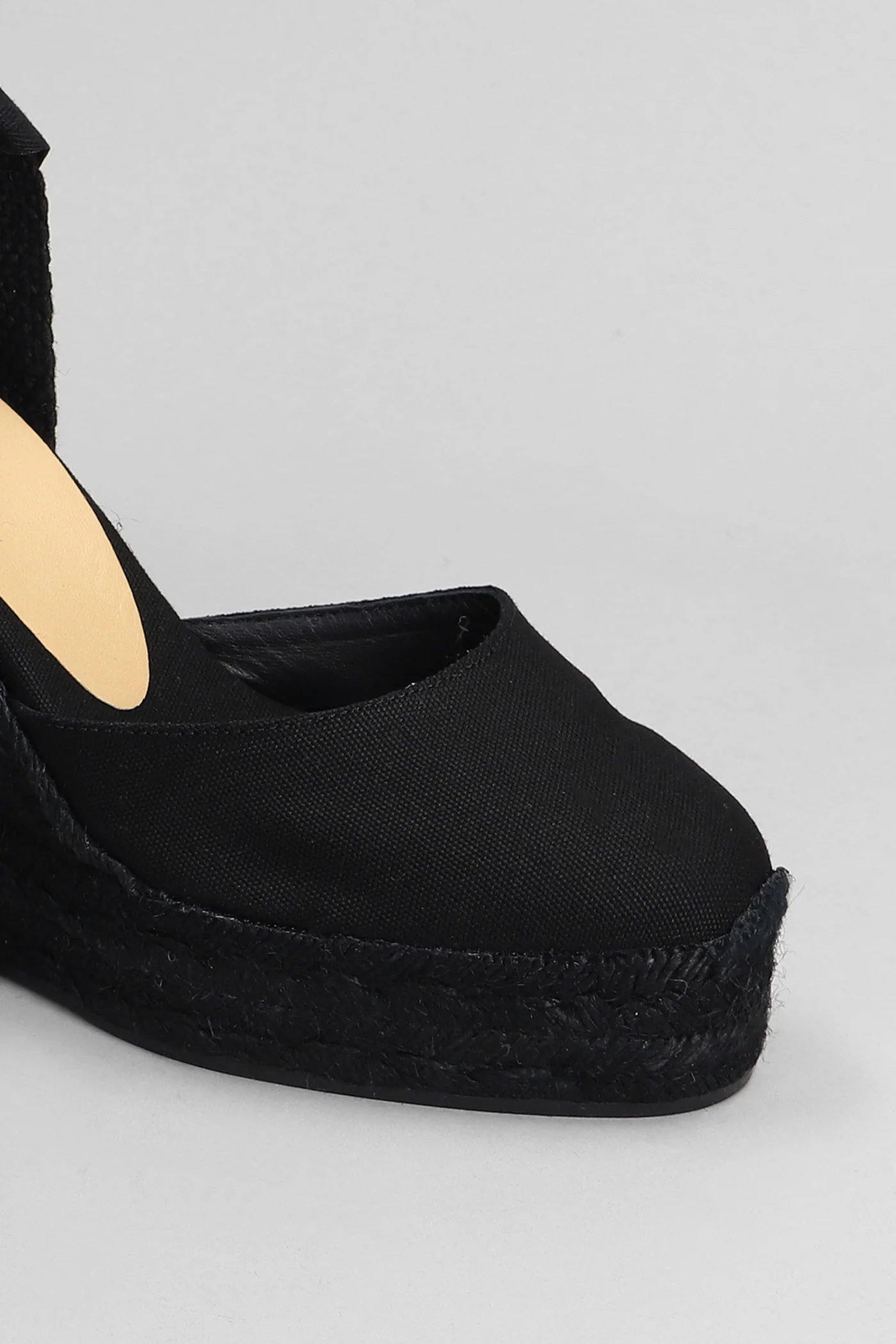 Carina C-8Ed-001 Wedges in black canvas - Image 5