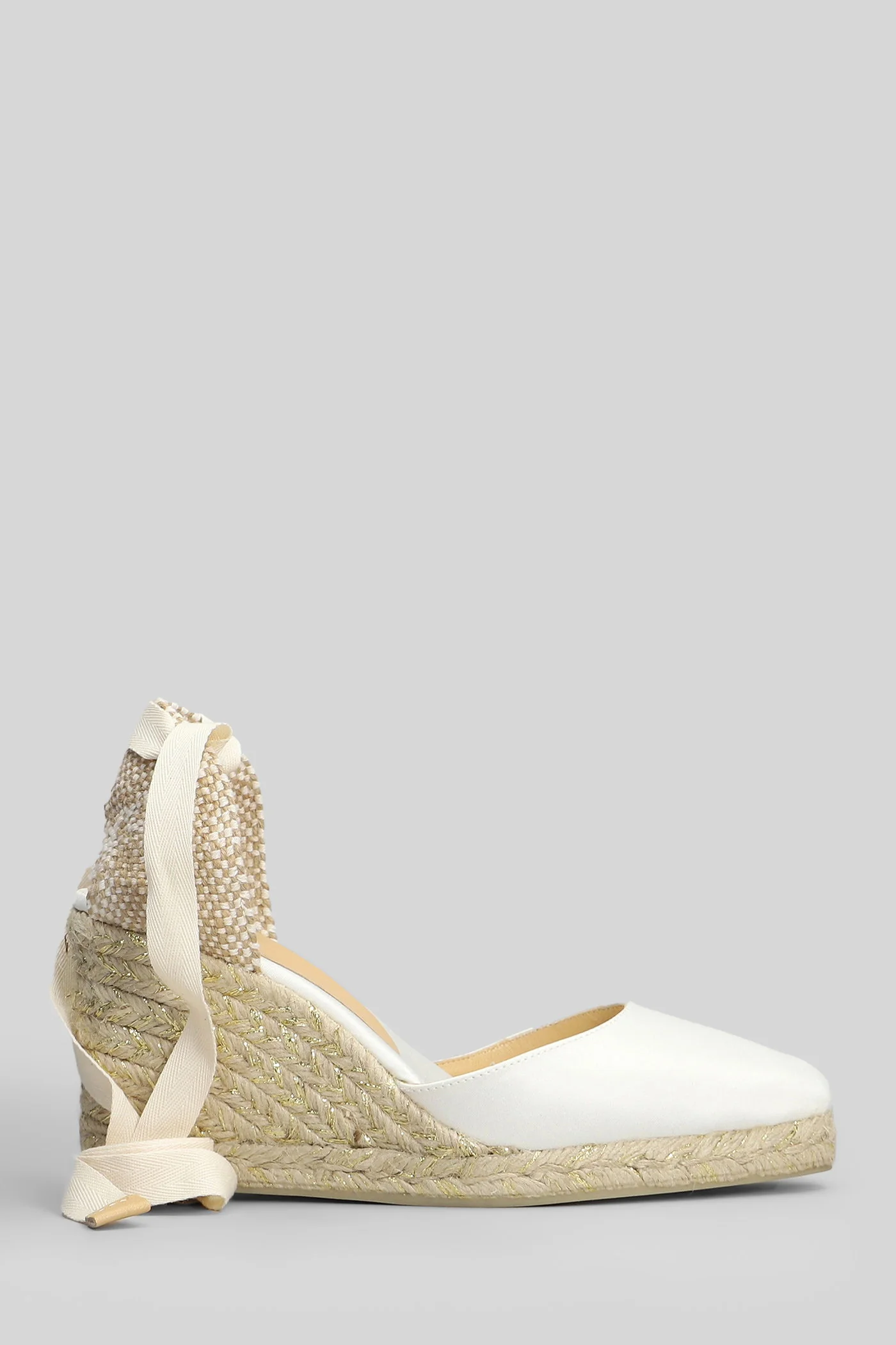 Chiarita-8Ed-001 Wedges in white canvas