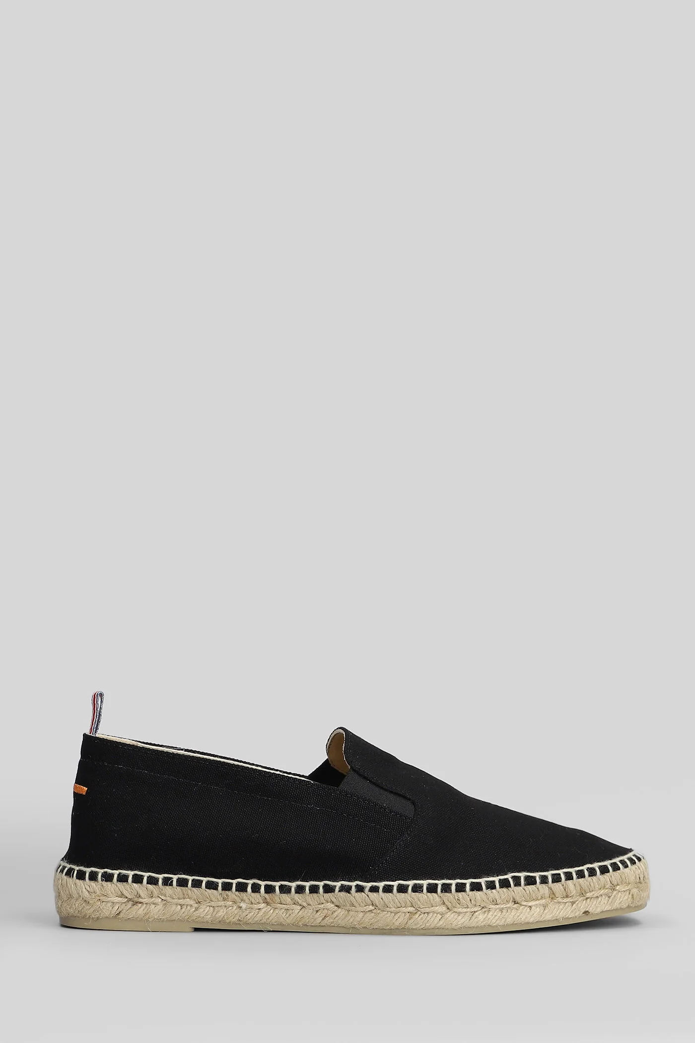 Joel-001 Espadrilles in black canvas