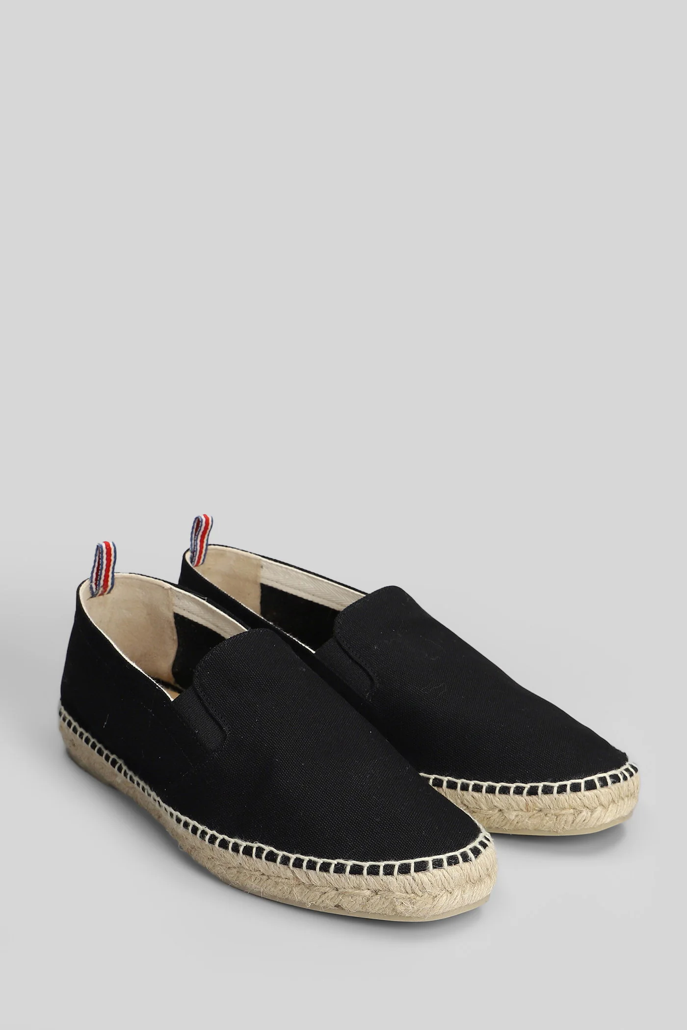 Joel-001 Espadrilles in black canvas - Image 2