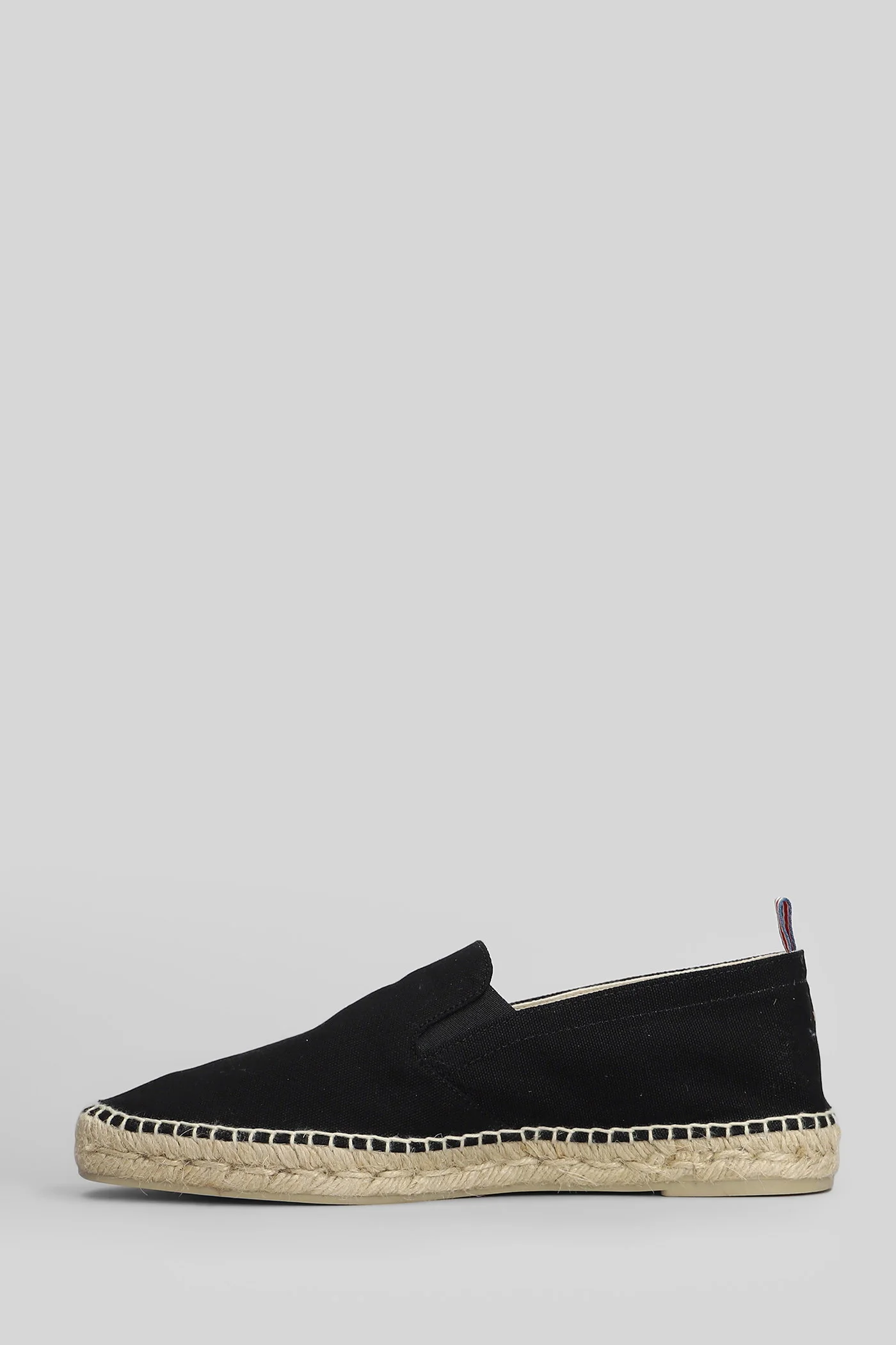 Joel-001 Espadrilles in black canvas - Image 3